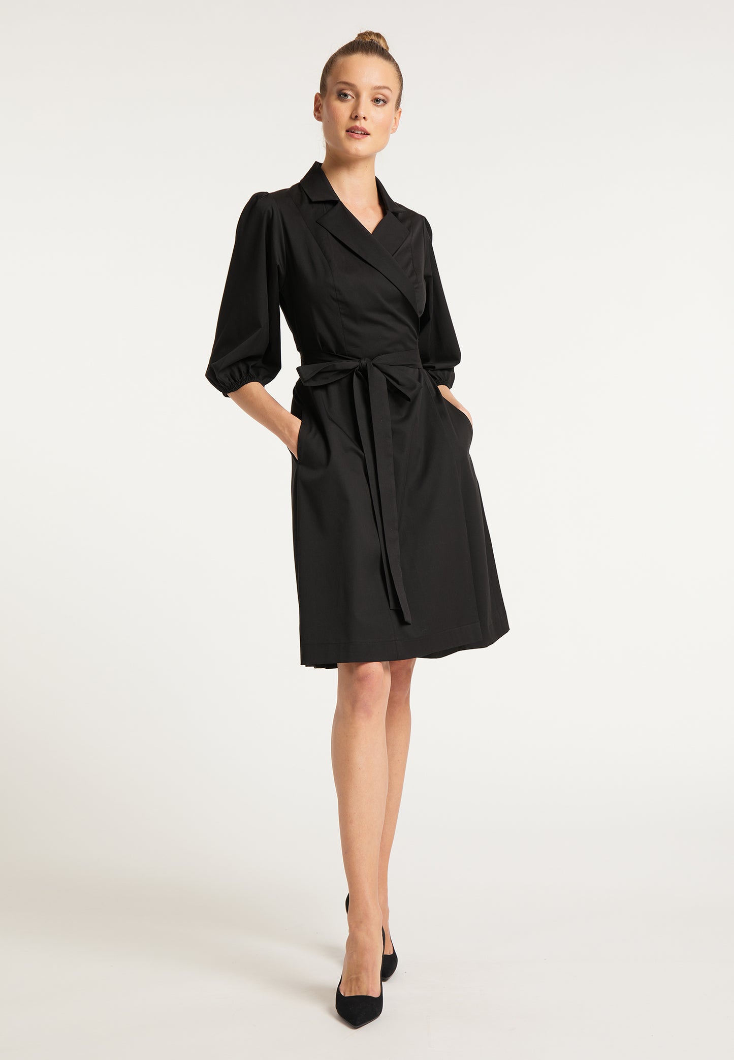 DreiMaster Klassik Damen-Wickelkleid