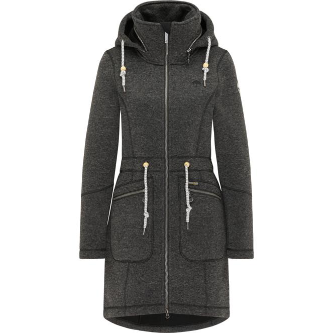 Schmuddelwedda Damen-Strickfleecemantel