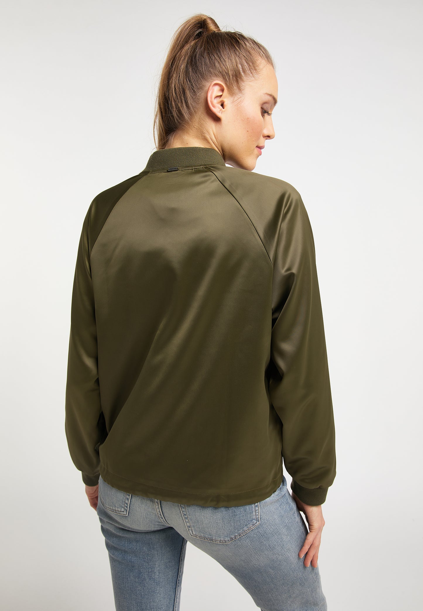 DreiMaster Vintage Kobiety Satynowa kurtka typu blouson
