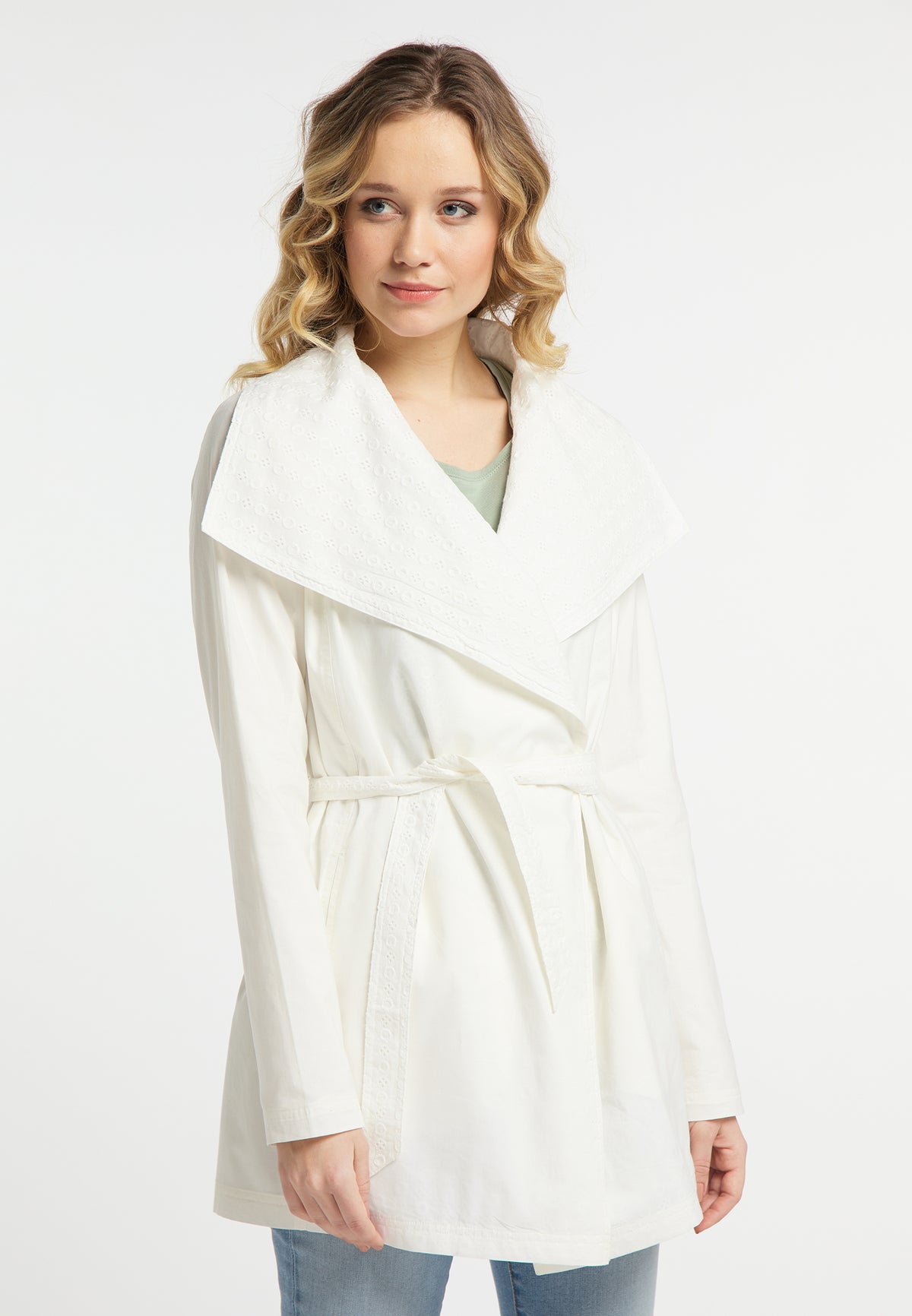 DreiMaster Vintage Women's Kurzmantel aus Baumwolle