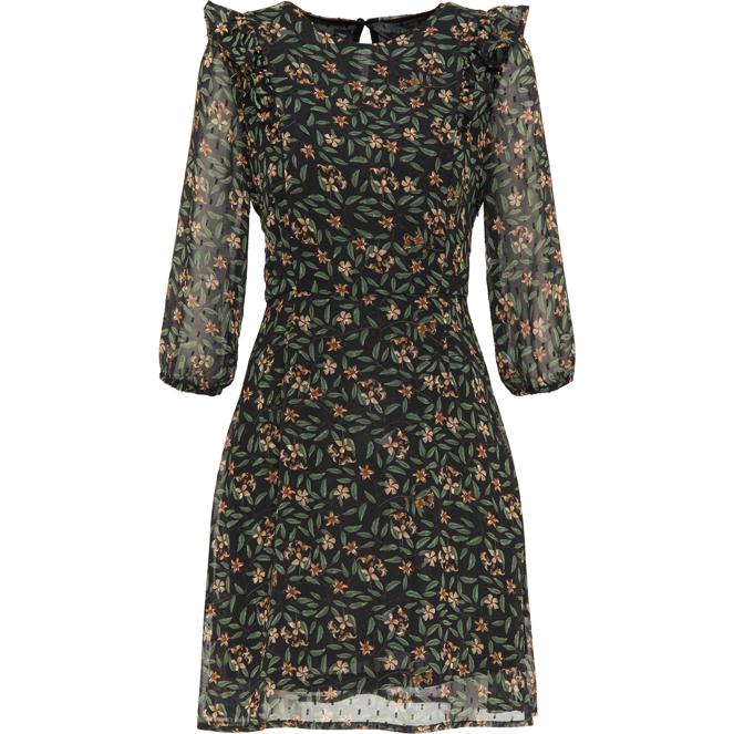 DreiMaster Vintage Women's Rüschenkleid