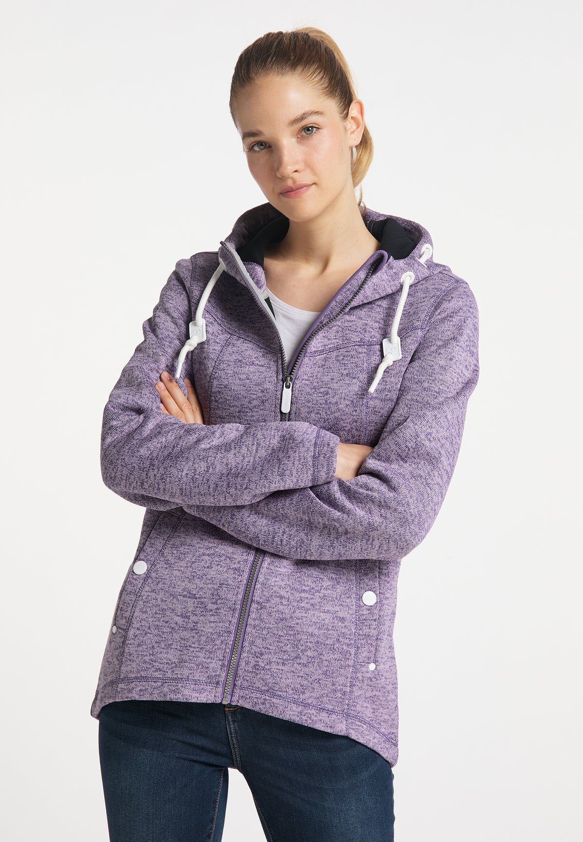 ICEBOUND Damen-Strickfleecejacke