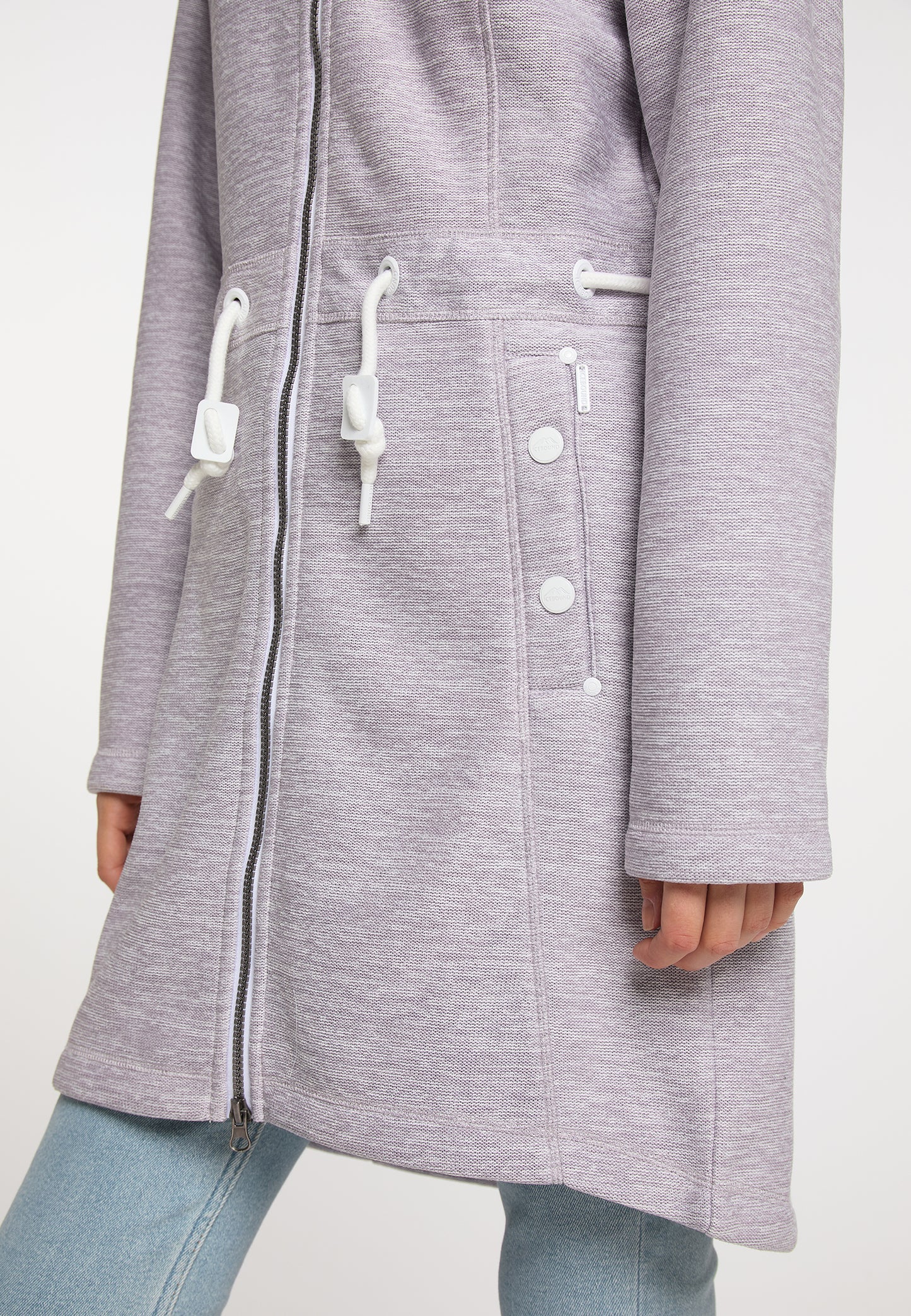 ICEBOUND damski dzianinowy płaszcz polarowy