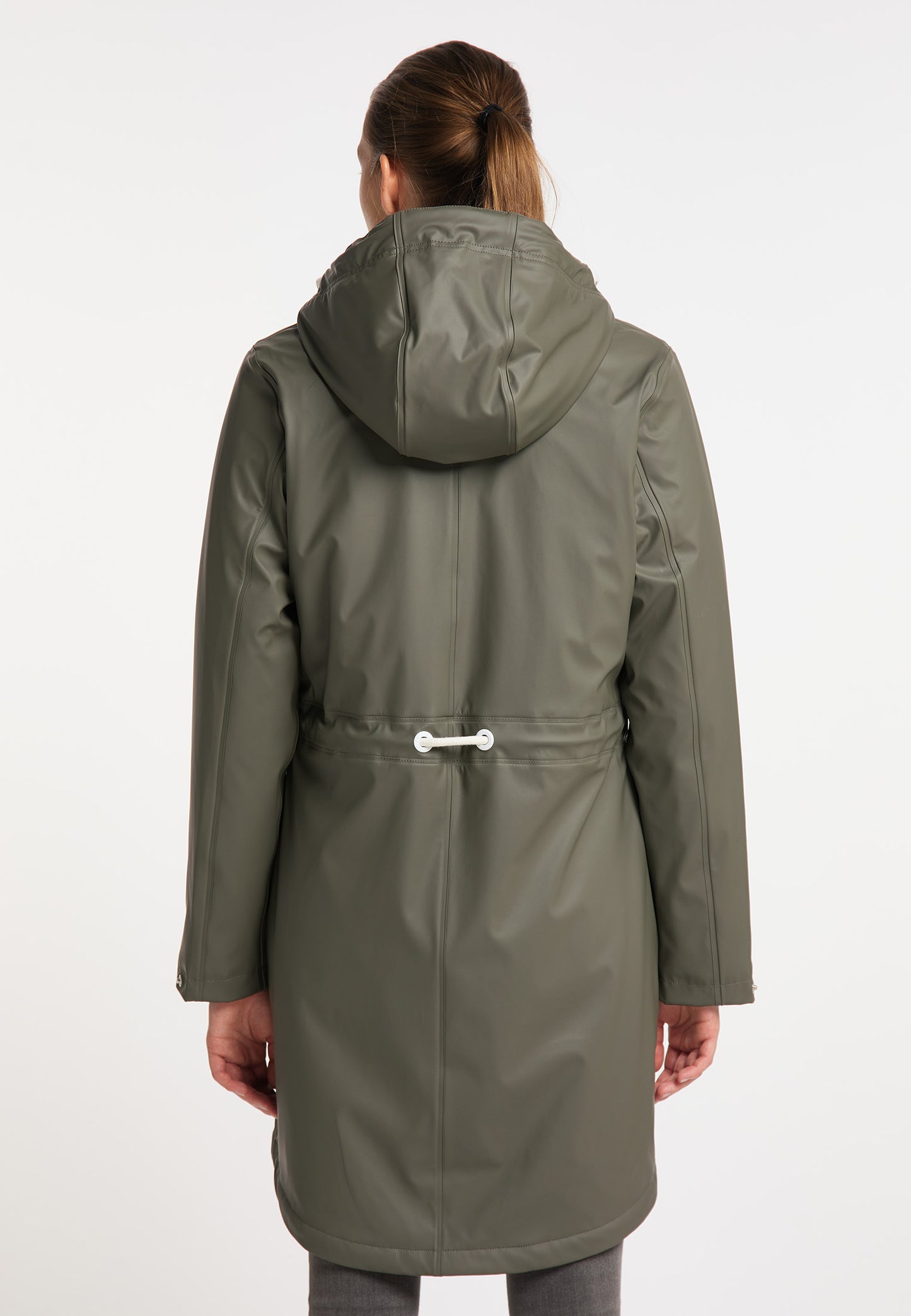 ICEBOUND Damen-Regenmantel mit Kunstfell-Innenfutter