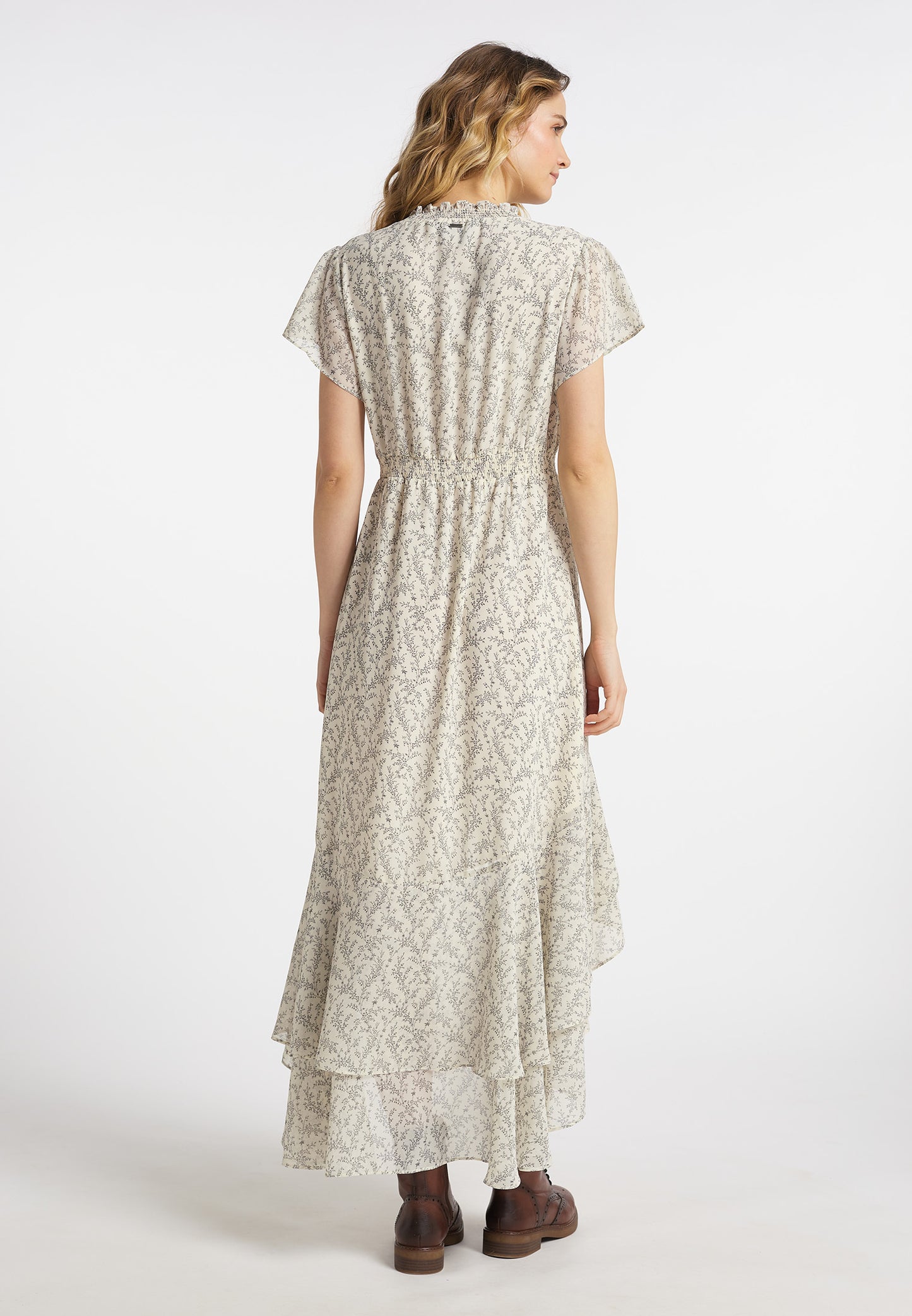 DreiMaster Vintage Damenkleid mit Rüschen