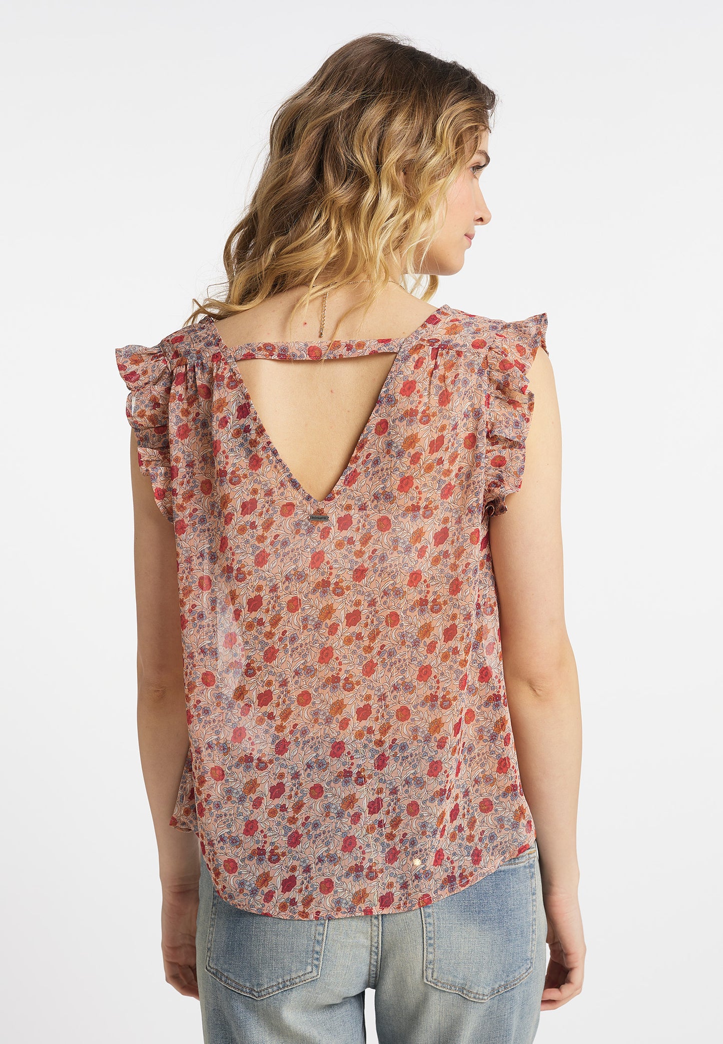 DreiMaster Vintage Damen-Kurzarmbluse