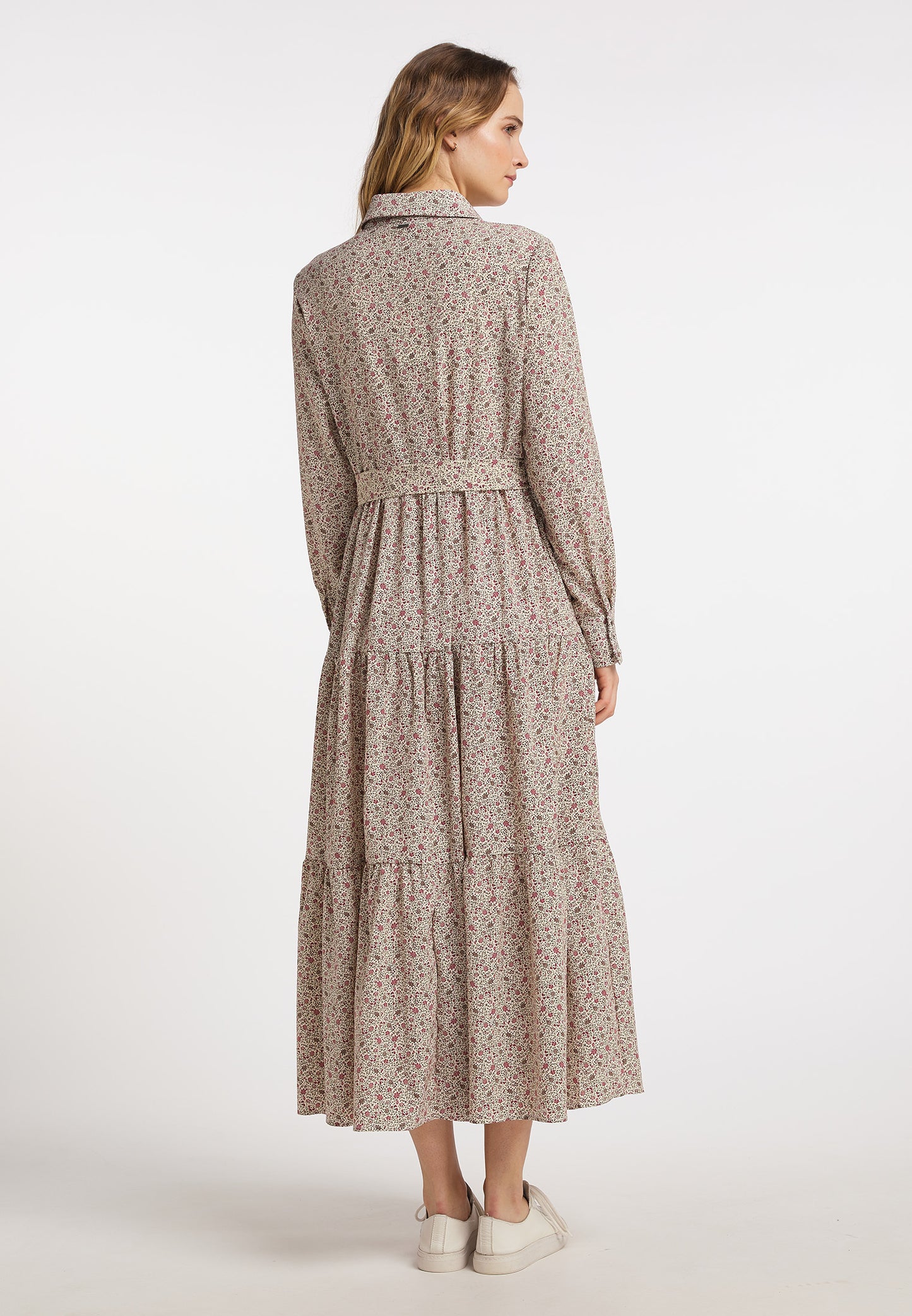 DreiMaster Vintage Damen-Maxikleid mit Blumenprint