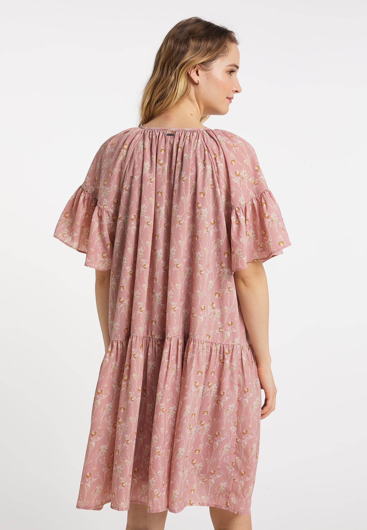 DreiMaster Vintage Damen Weites Midikleid