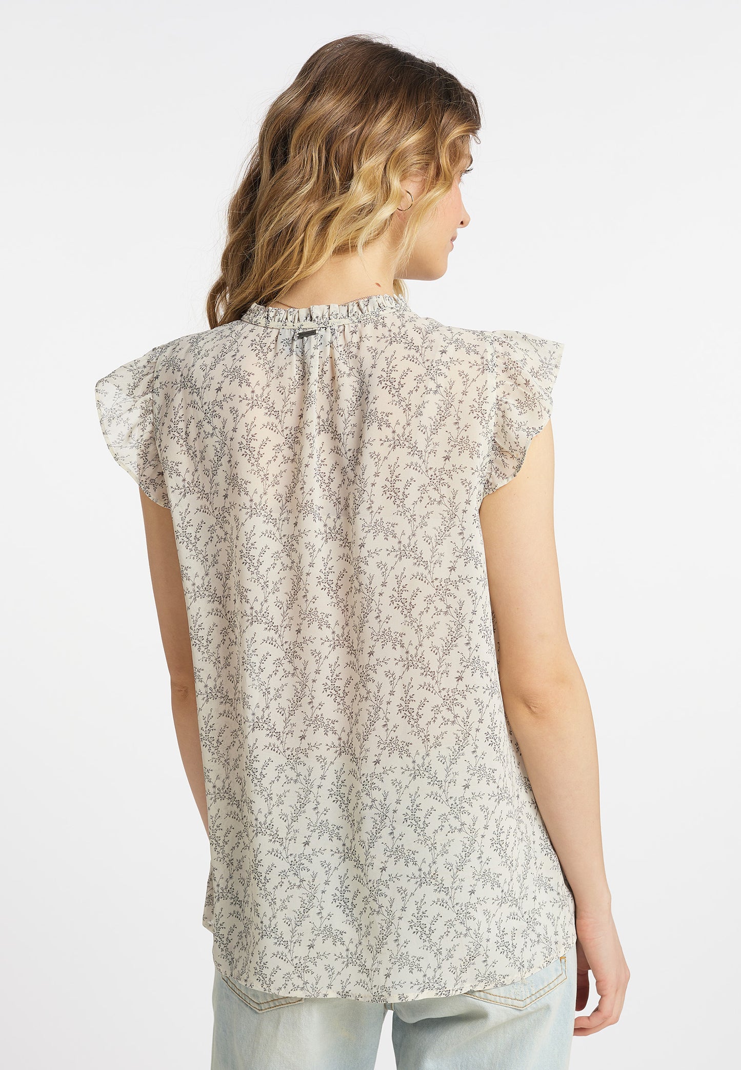 DreiMaster Vintage Damen-Kurzarmbluse