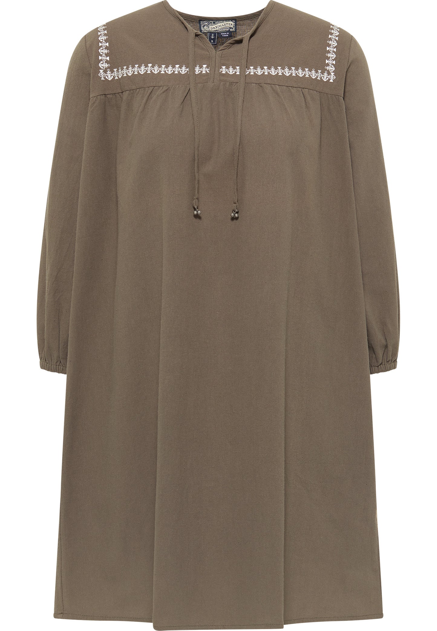 Midikleid mit Stickerei