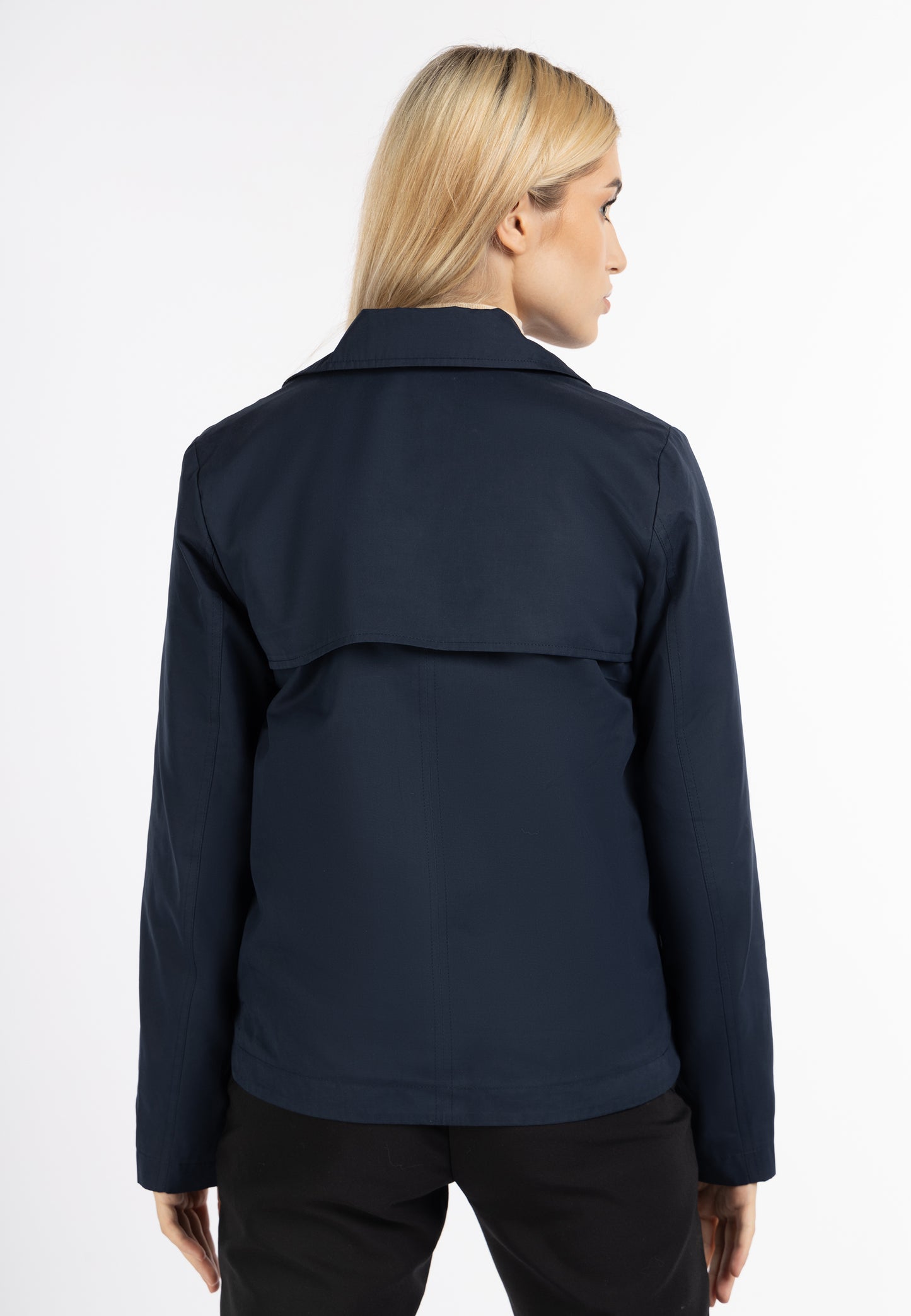 DreiMaster Klassik Damen-Kurze Trenchjacke