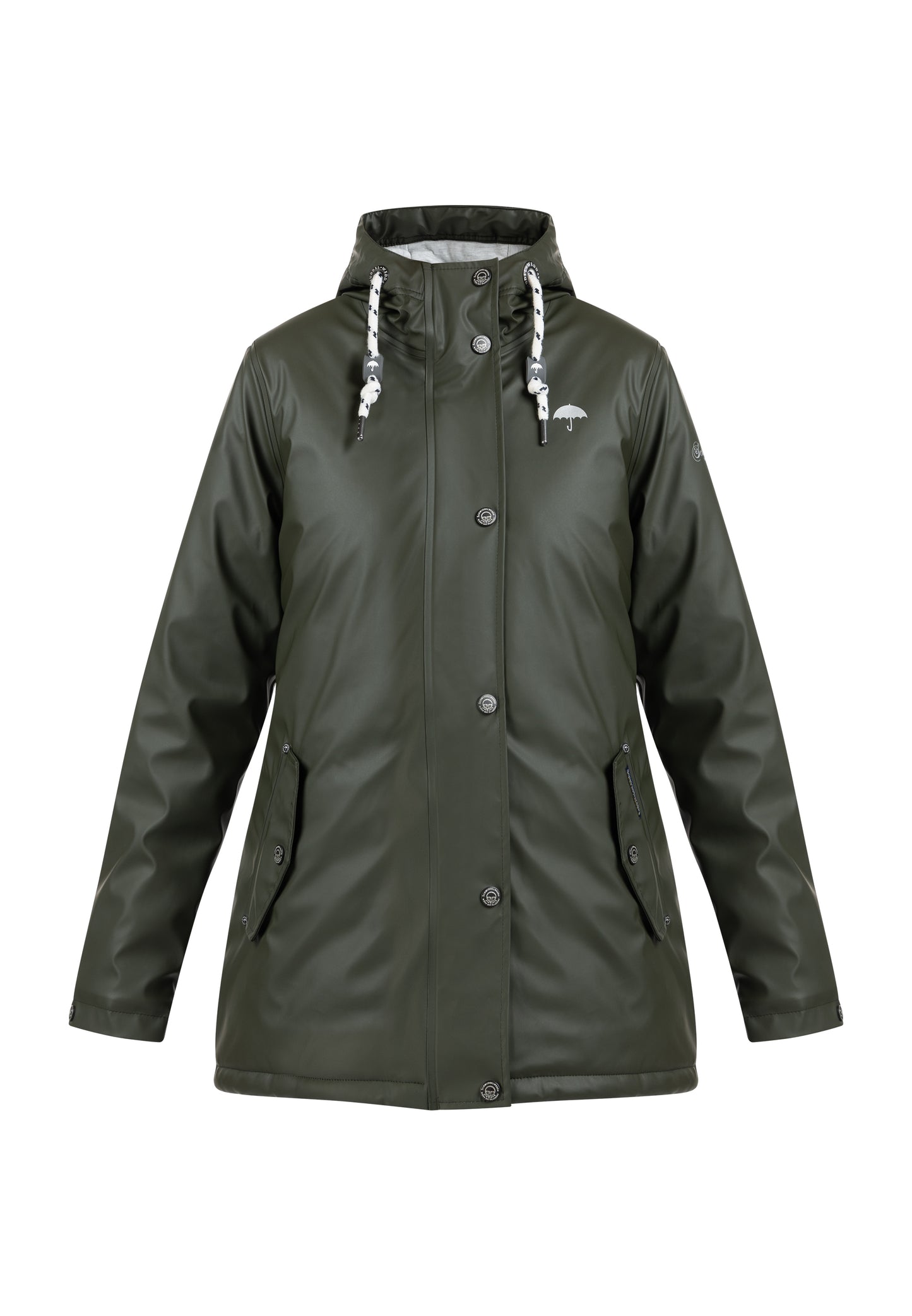 Wattierte Regenjacke