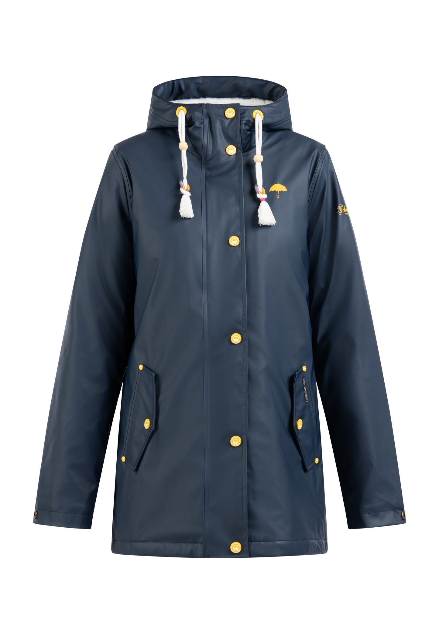 Regenjacke mit Webpelzfutter