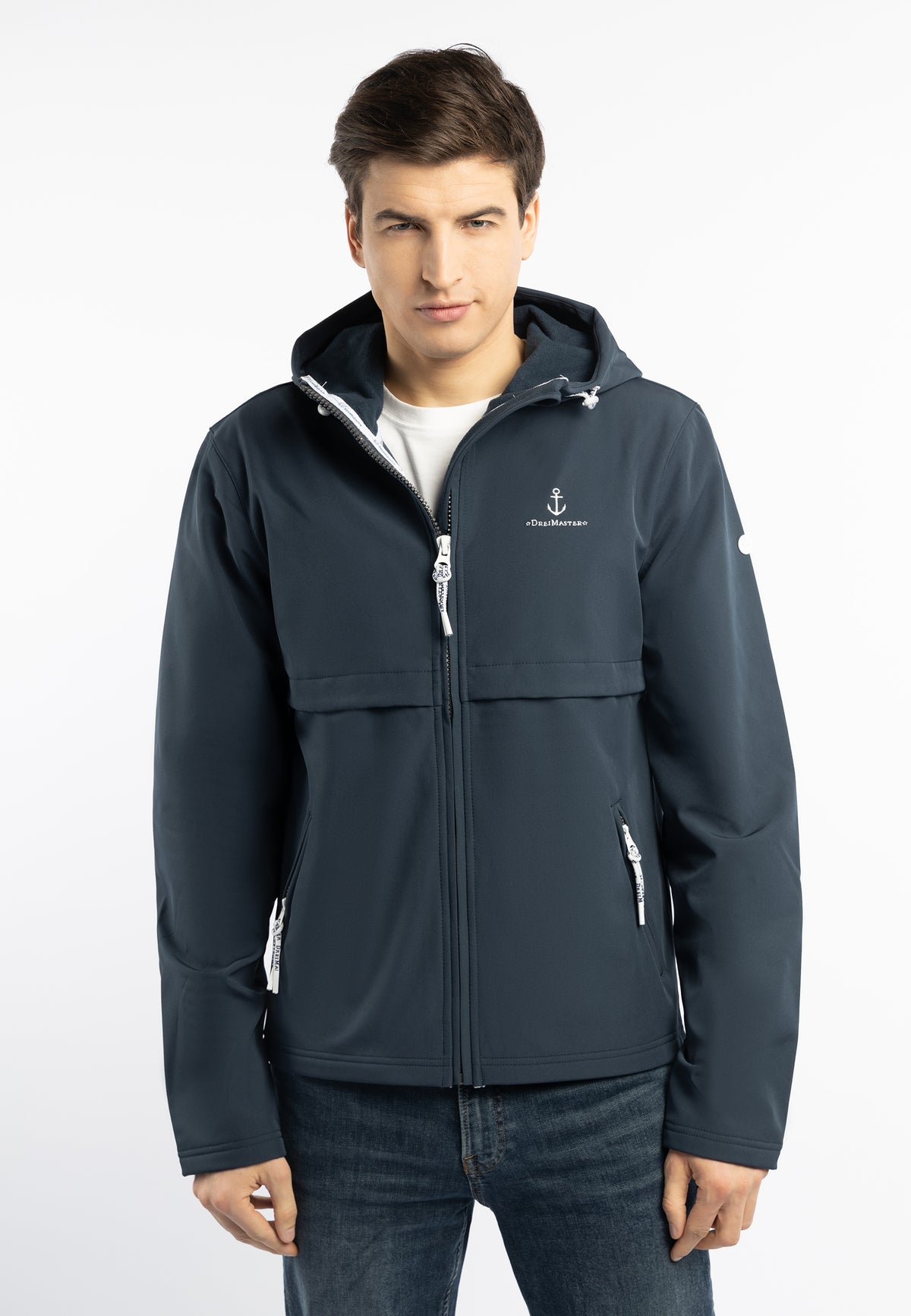 DreiMaster Maritim Herren-Anorak + Einkaufstasche – SET