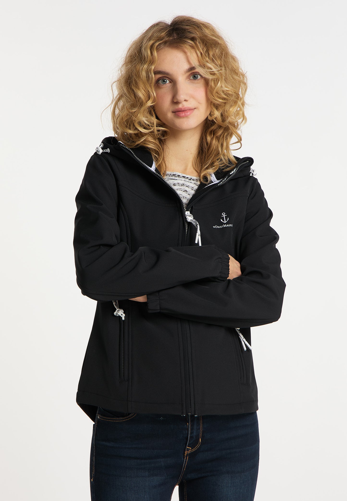 DreiMaster Maritim Damenjacke + Einkaufstasche – SET