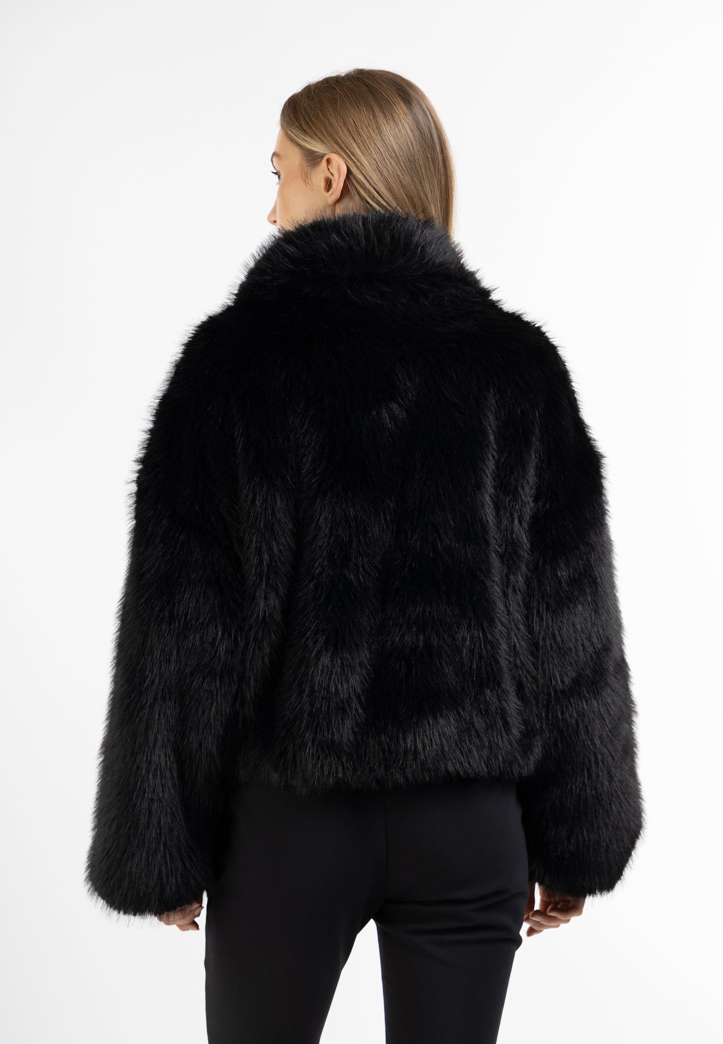 DreiMaster Klassik Damen-Kunstpelzjacke
