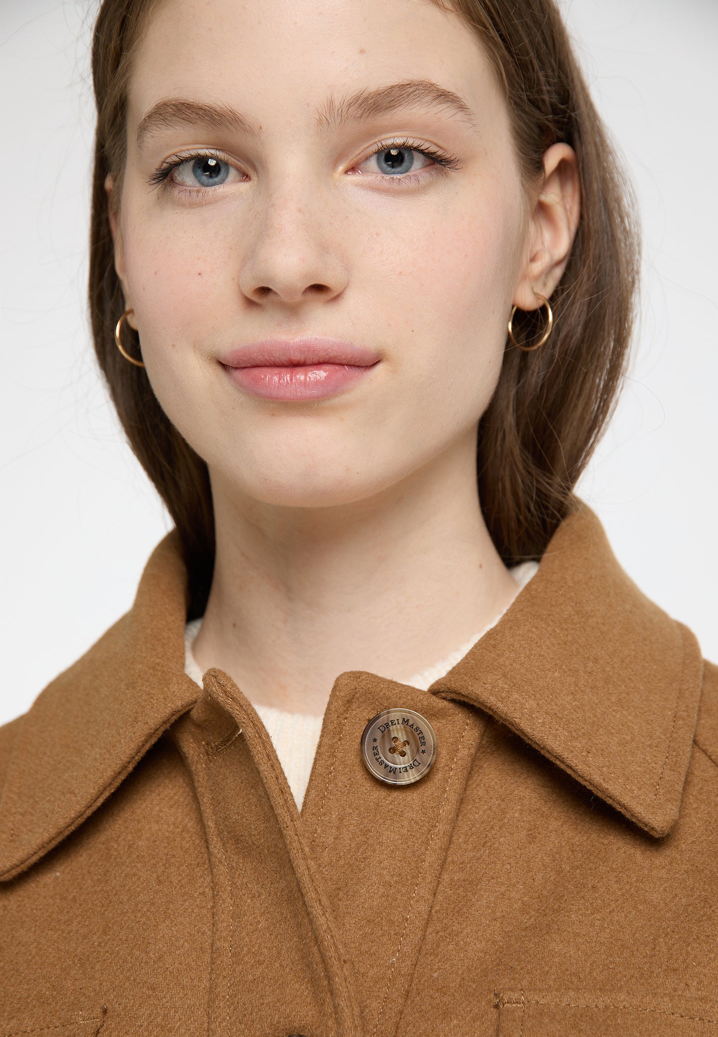 DreiMaster Vintage Damen Übergangsjacke aus einer Wollmischung gefertigt