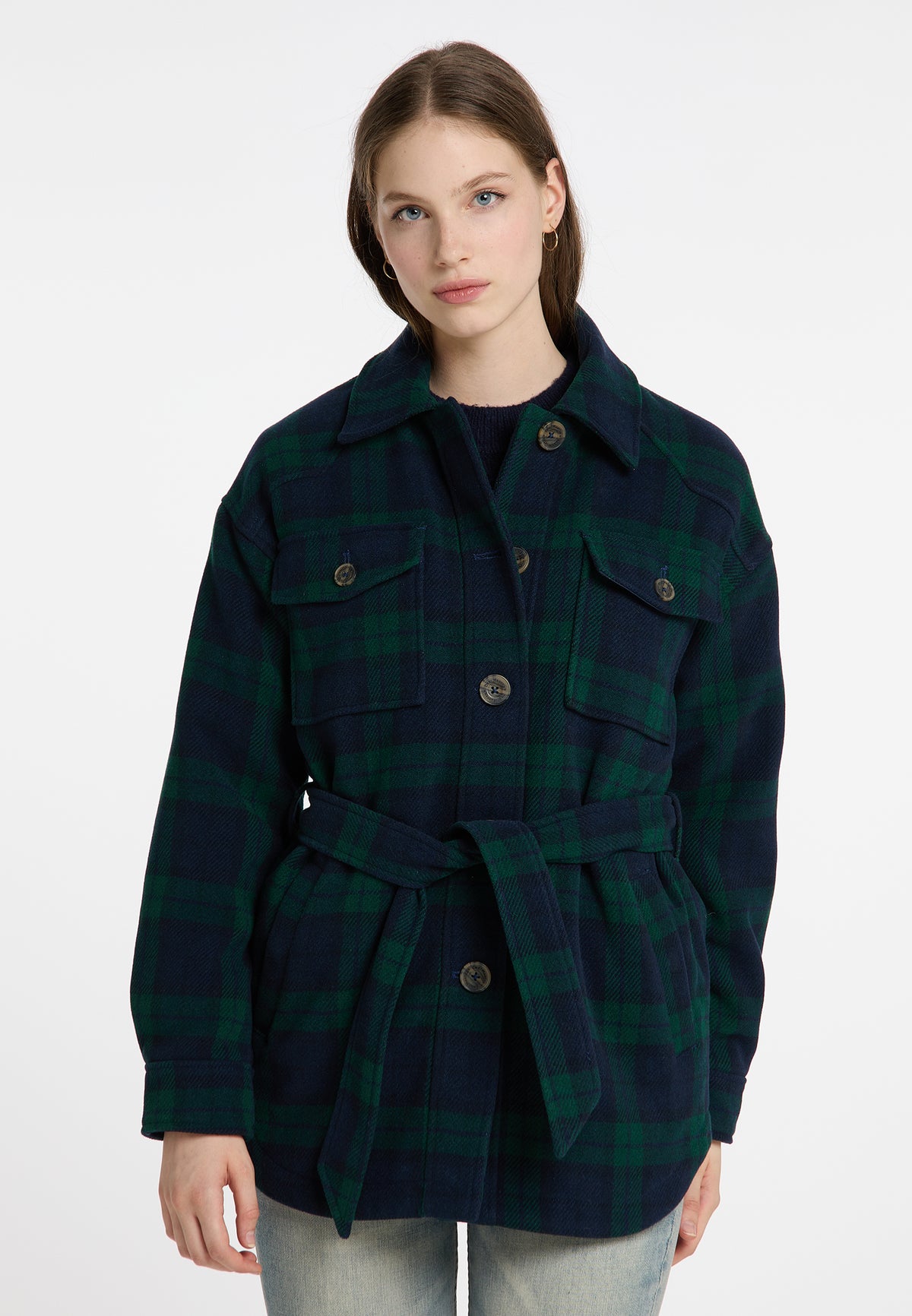 DreiMaster Vintage Damen-Übergangsjacke aus Wollmischung