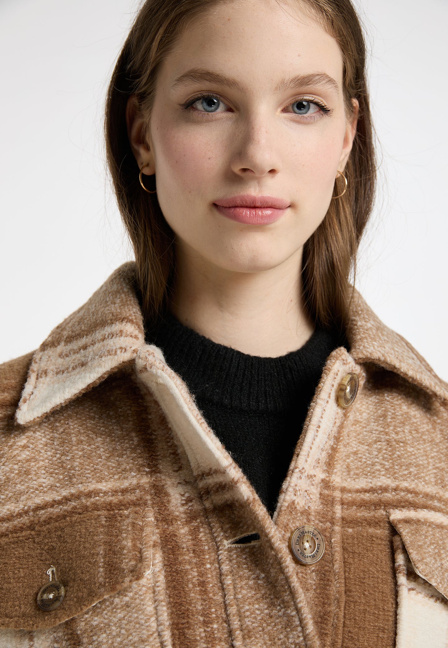 Übergangsjacke im Karo-Muster
