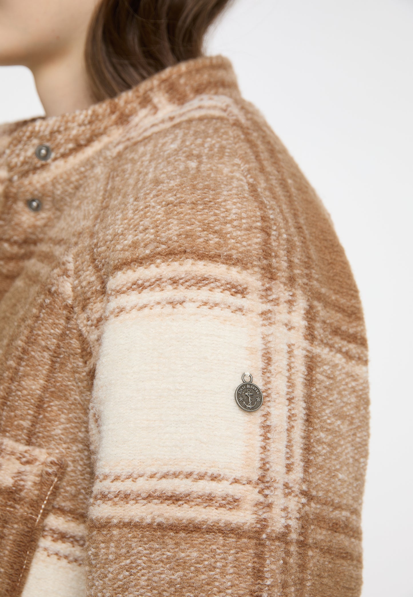 damska kurtka przejściowa Dreimaster Vintage, wykonana z mieszanki wełny