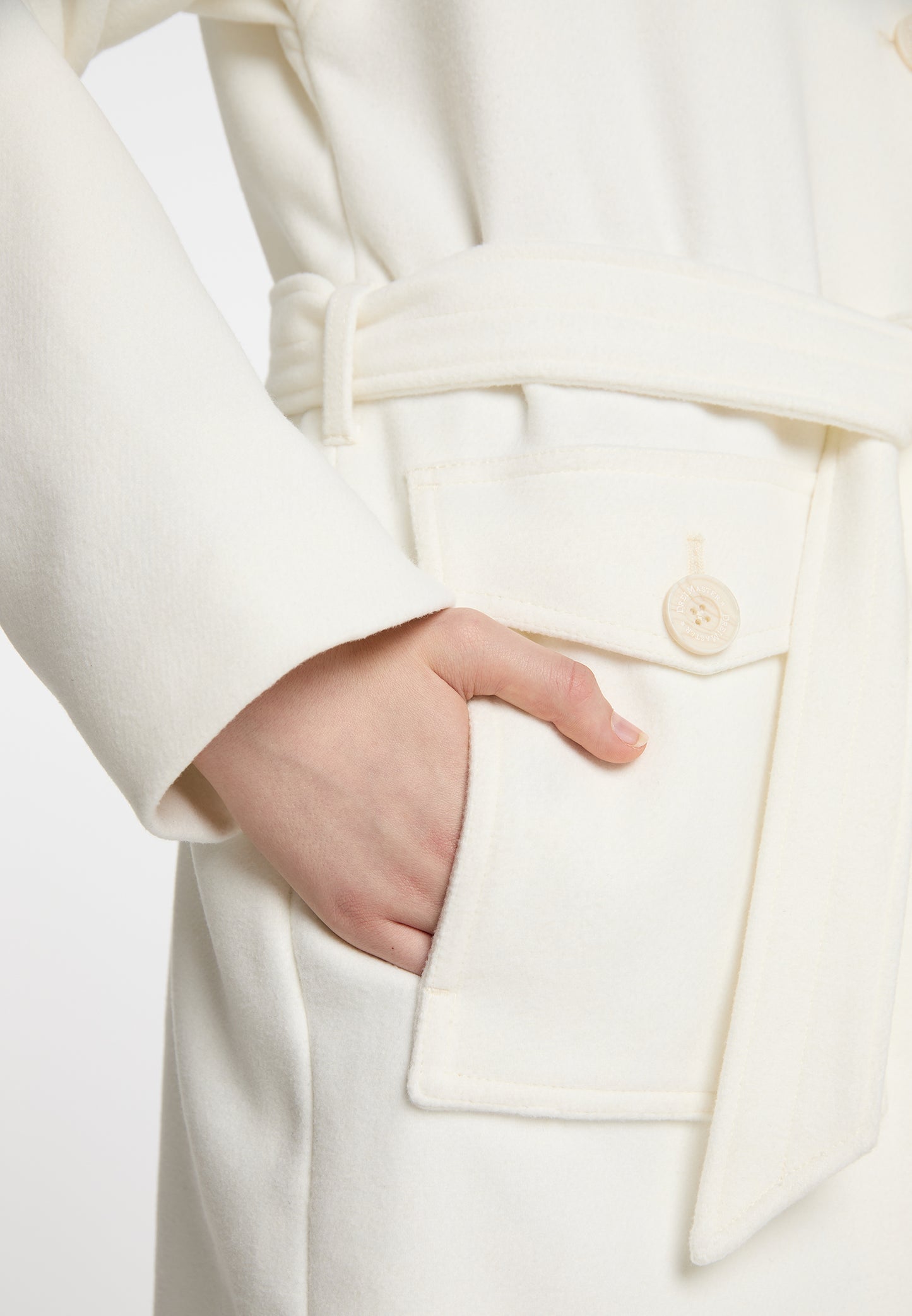 DreiMaster Vintage Damen Übergangsmantel aus Wollmischung