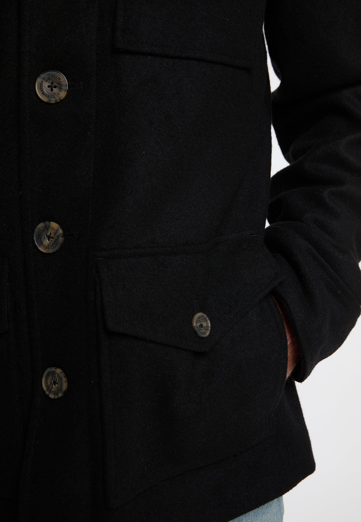 DreiMaster Vintage Übergangsjacke aus Wollgemisch