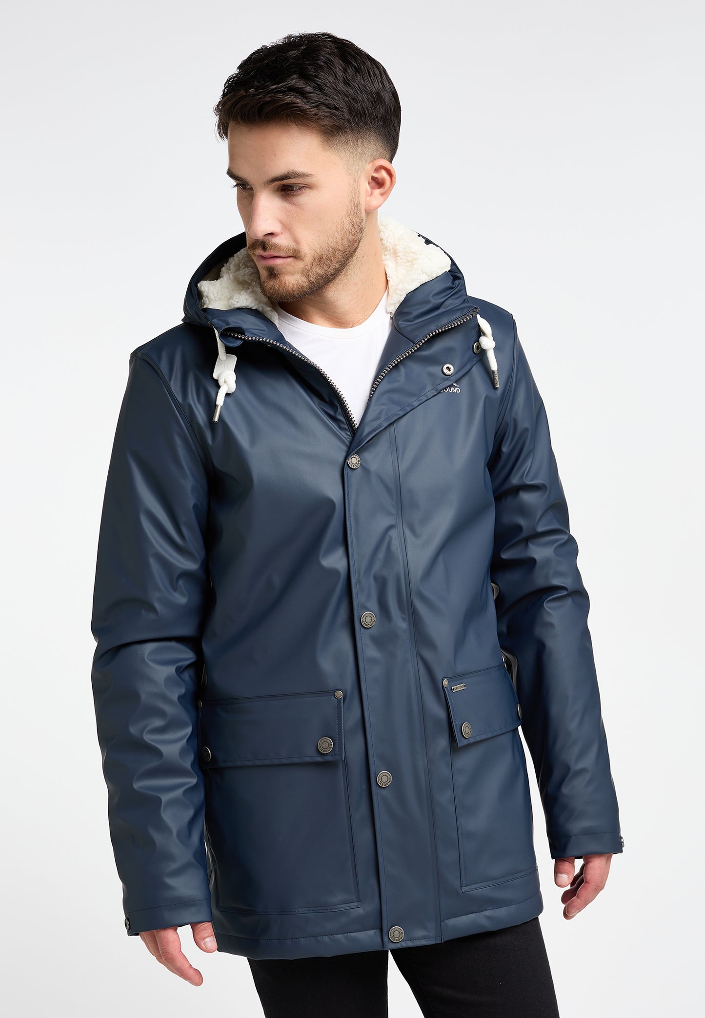 ICEBOUND Men's rain jacket with teddy lining