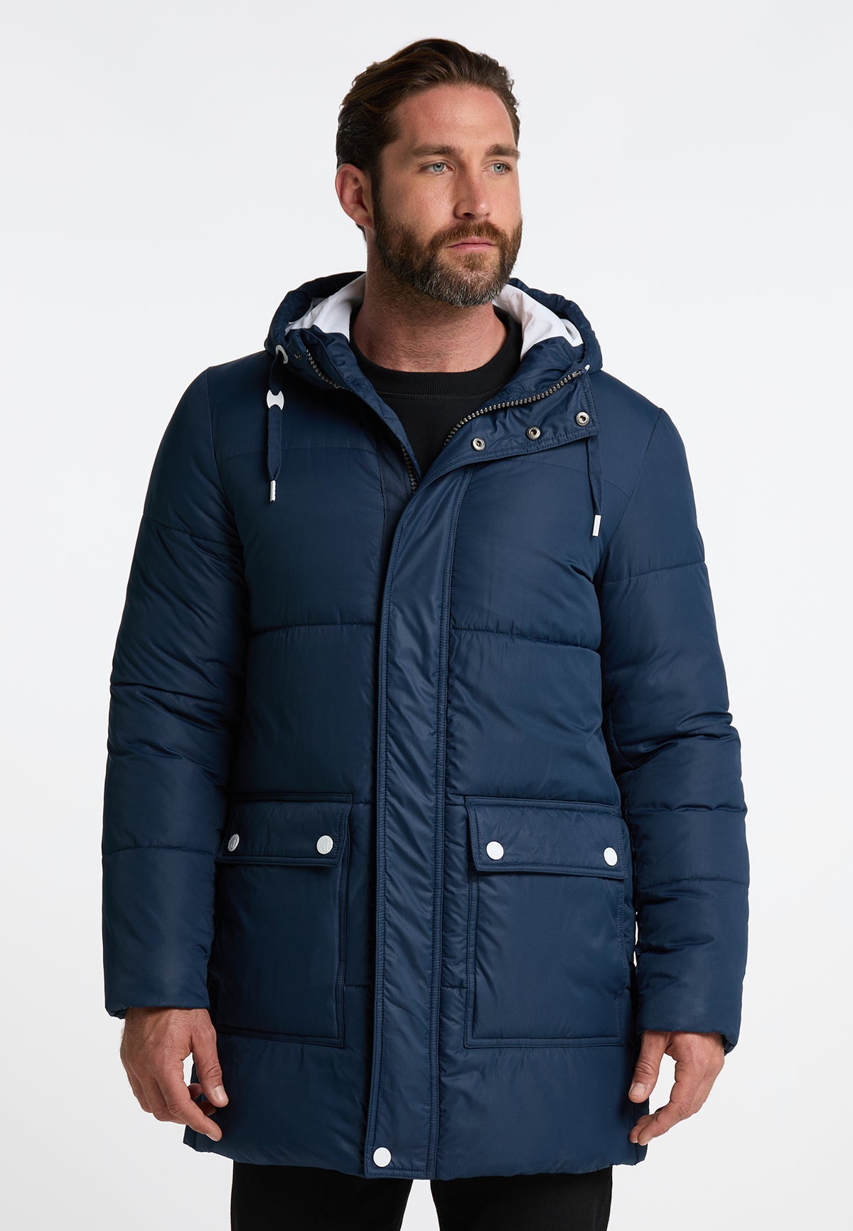 DreiMaster Maritim Herren Parka mit Wattierung