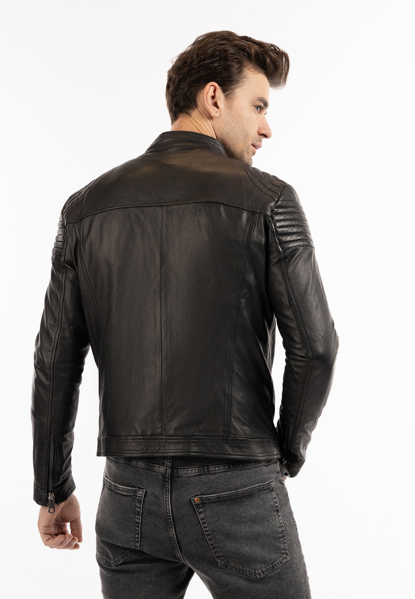 DreiMaster Vintage Herren-Lederjacke