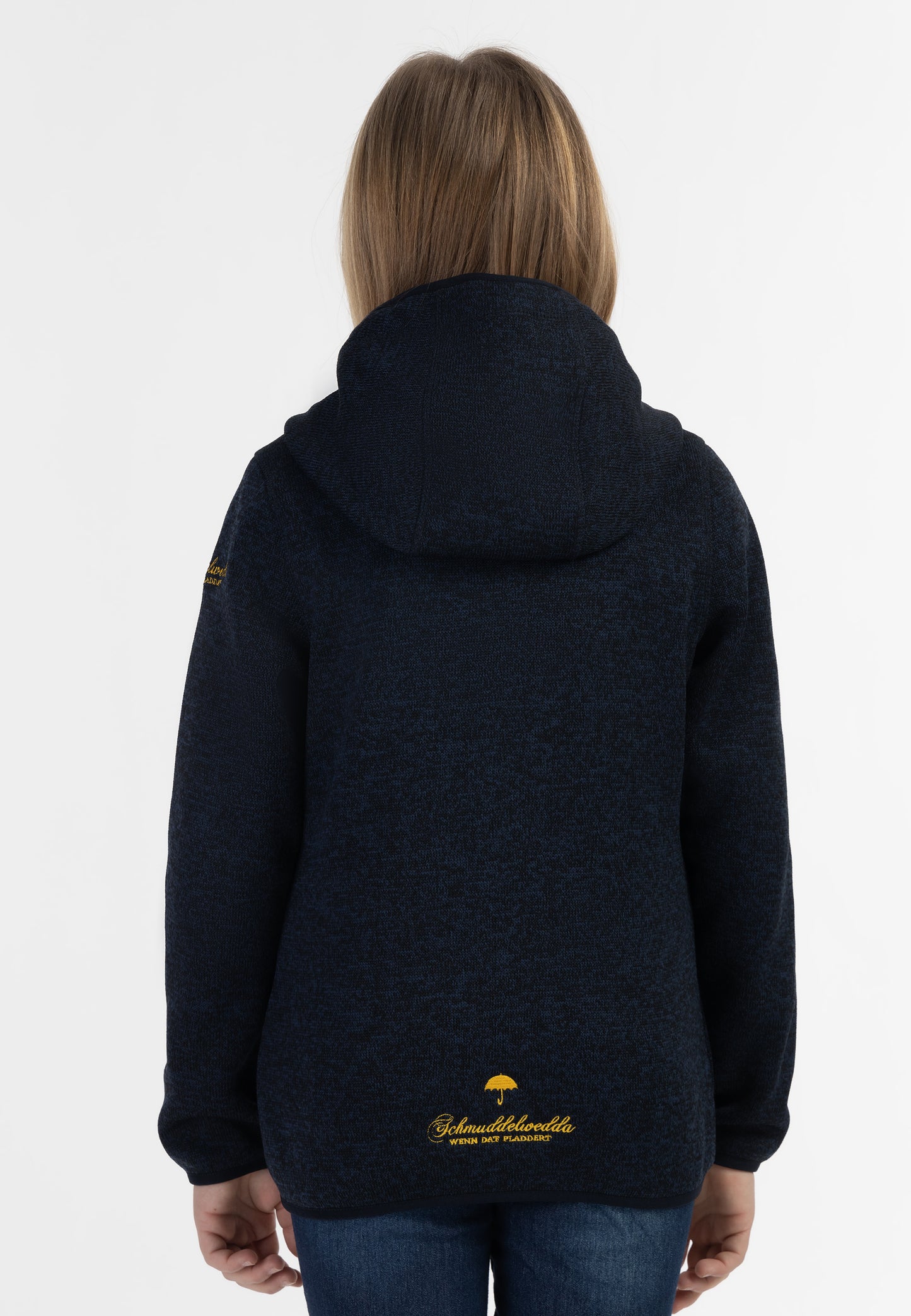 Schmuddelwedda Mädchen-Strickfleeceblouson für Mädchen in Blau