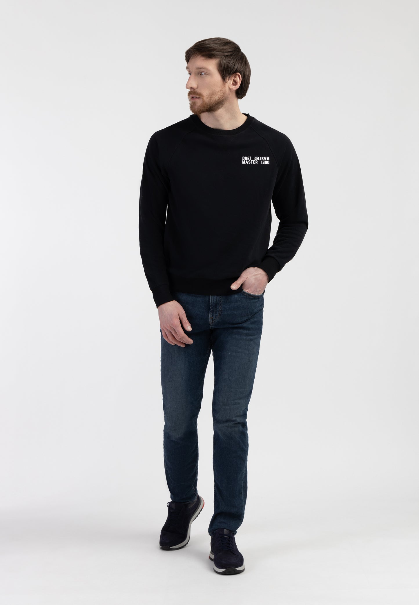DreiMaster Maritim Herren Sweatshirt mit Rundhalsausschnitt