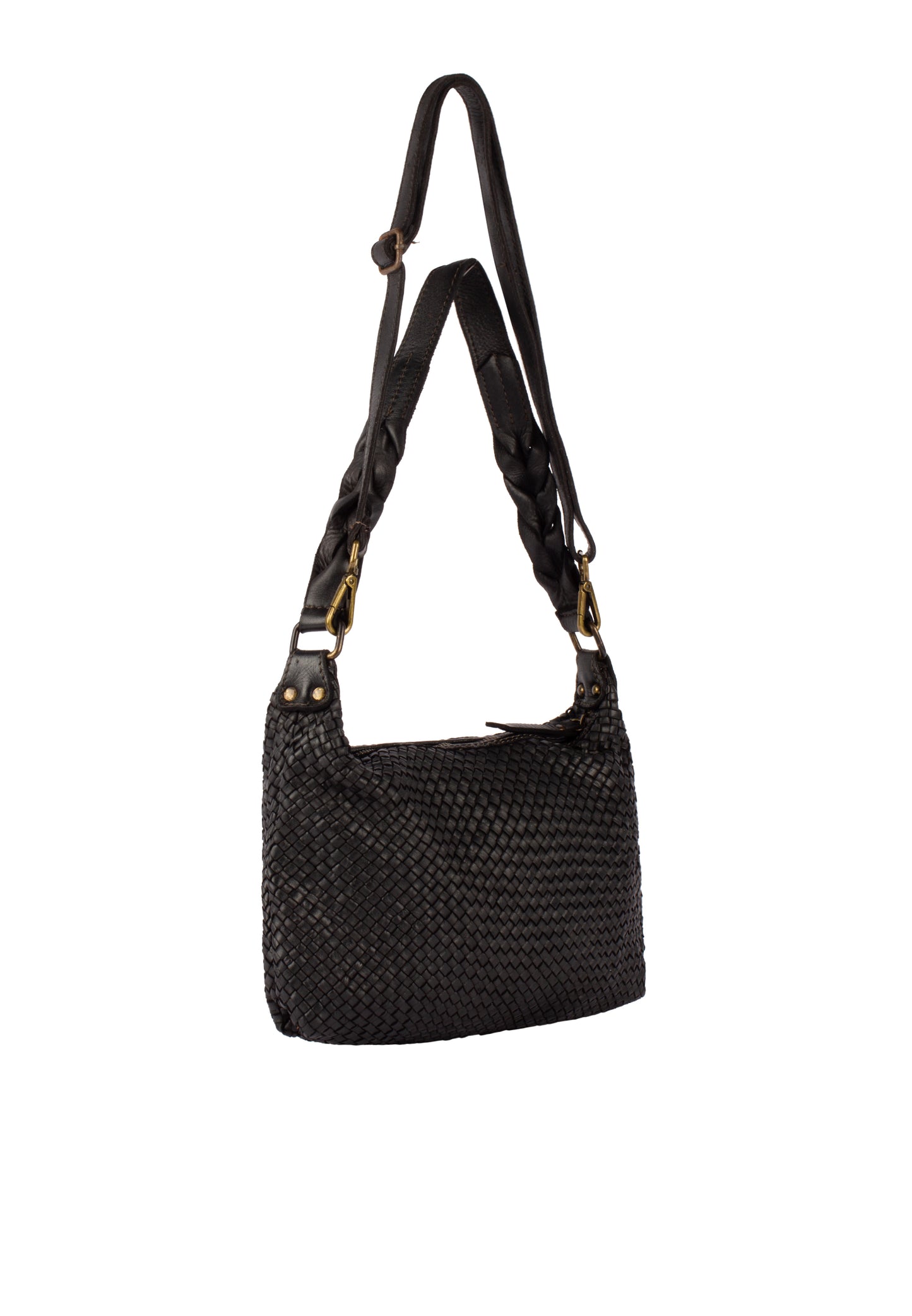 DreiMaster Vintage Damen-Schultertasche aus Leder