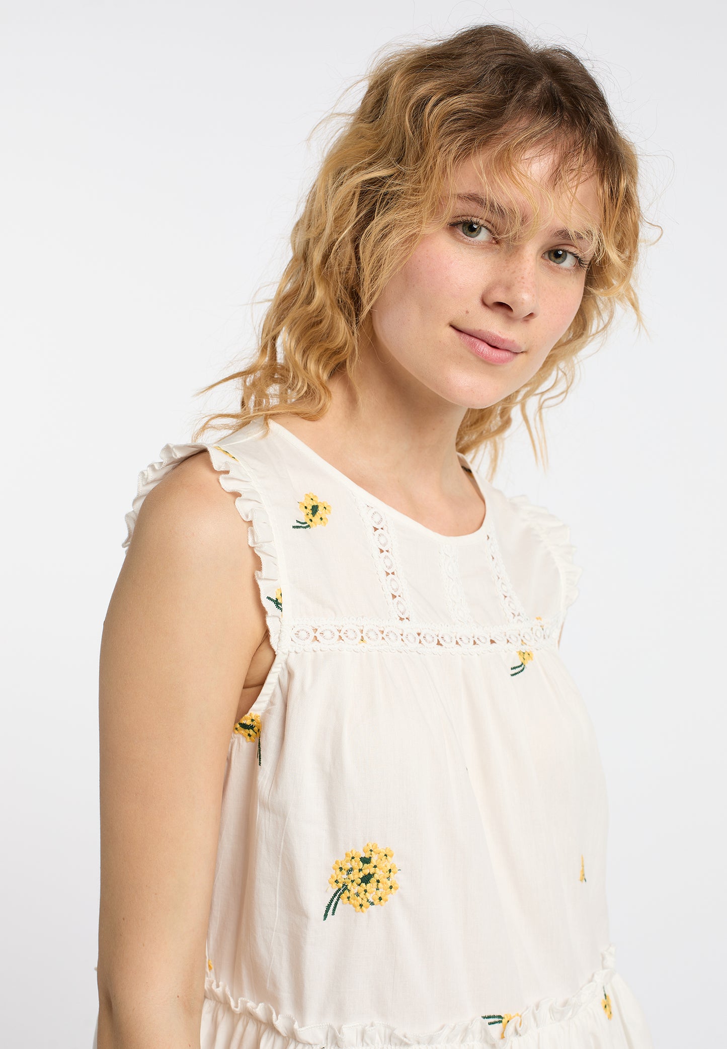 DreiMaster Vintage Damen Midi Kleid