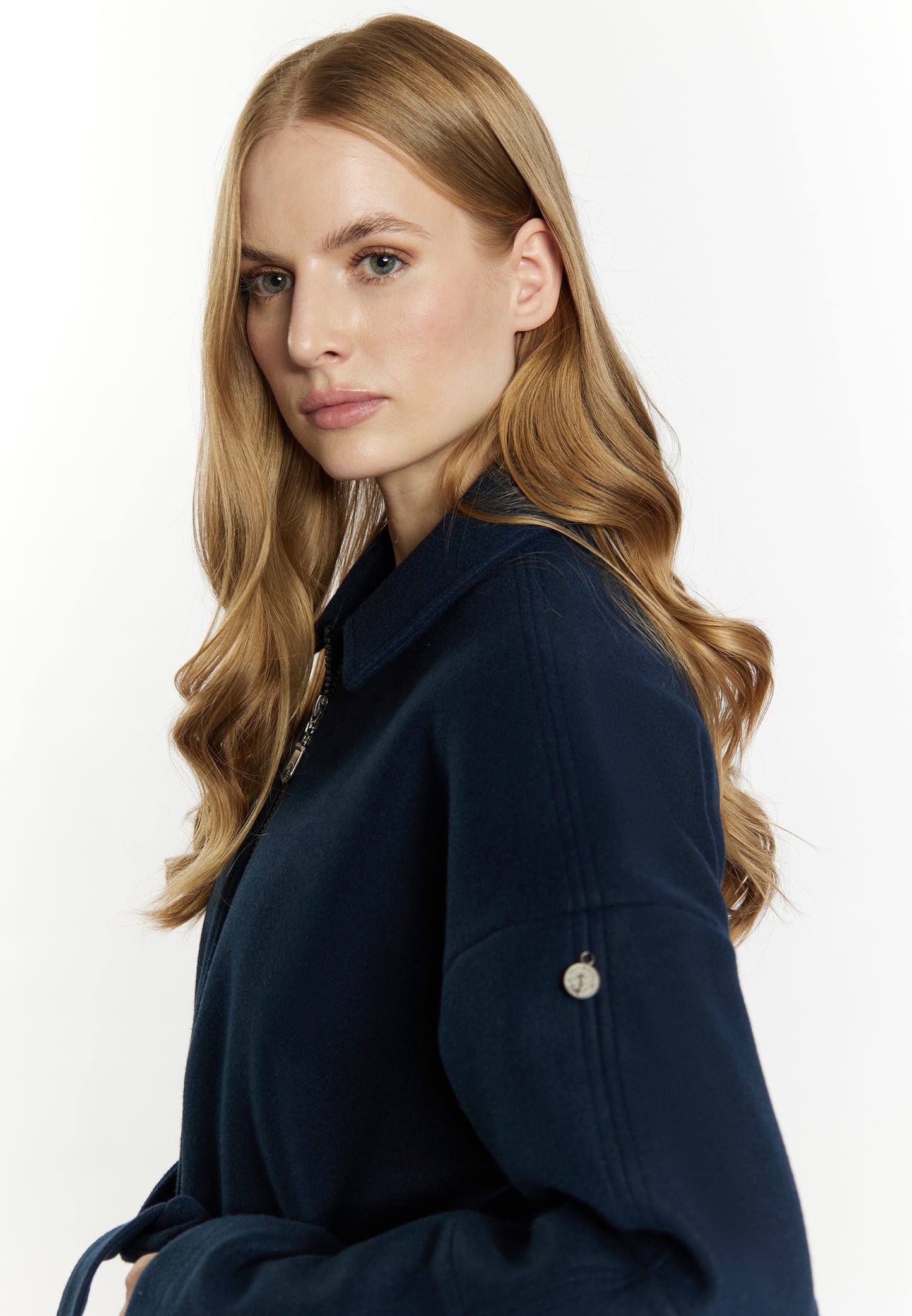 Dreimaster Vintage Damen Übergangsjacke in Wolloptik