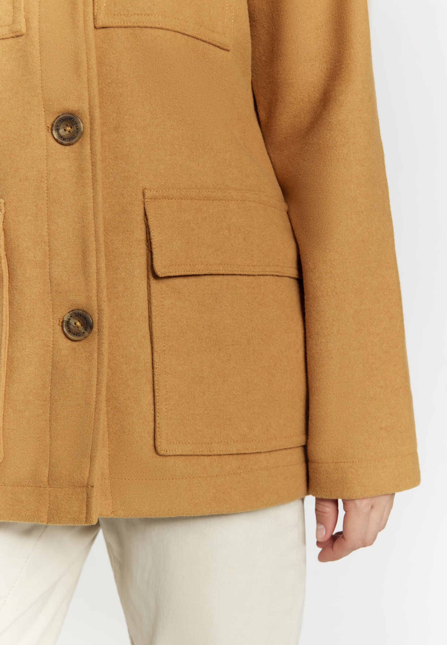 Übergangsjacke aus Wollgemisch