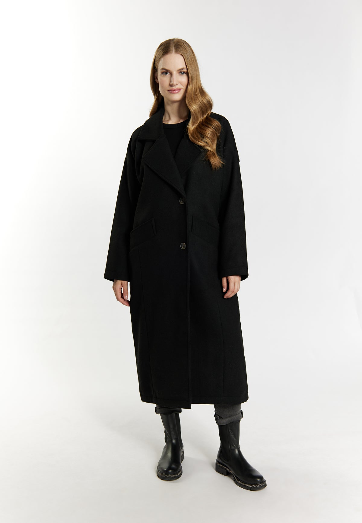 DreiMaster Vintage Women's Übergangsmantel aus Wollgemisch
