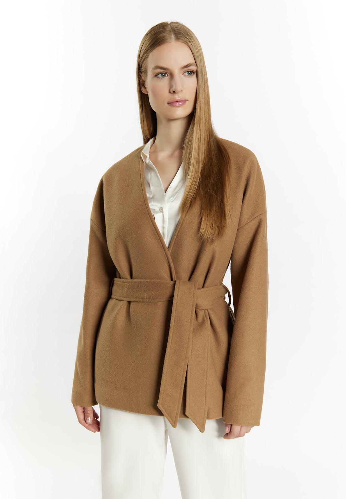DreiMaster Klassik Women's Übergangsjacke aus Wollgemisch