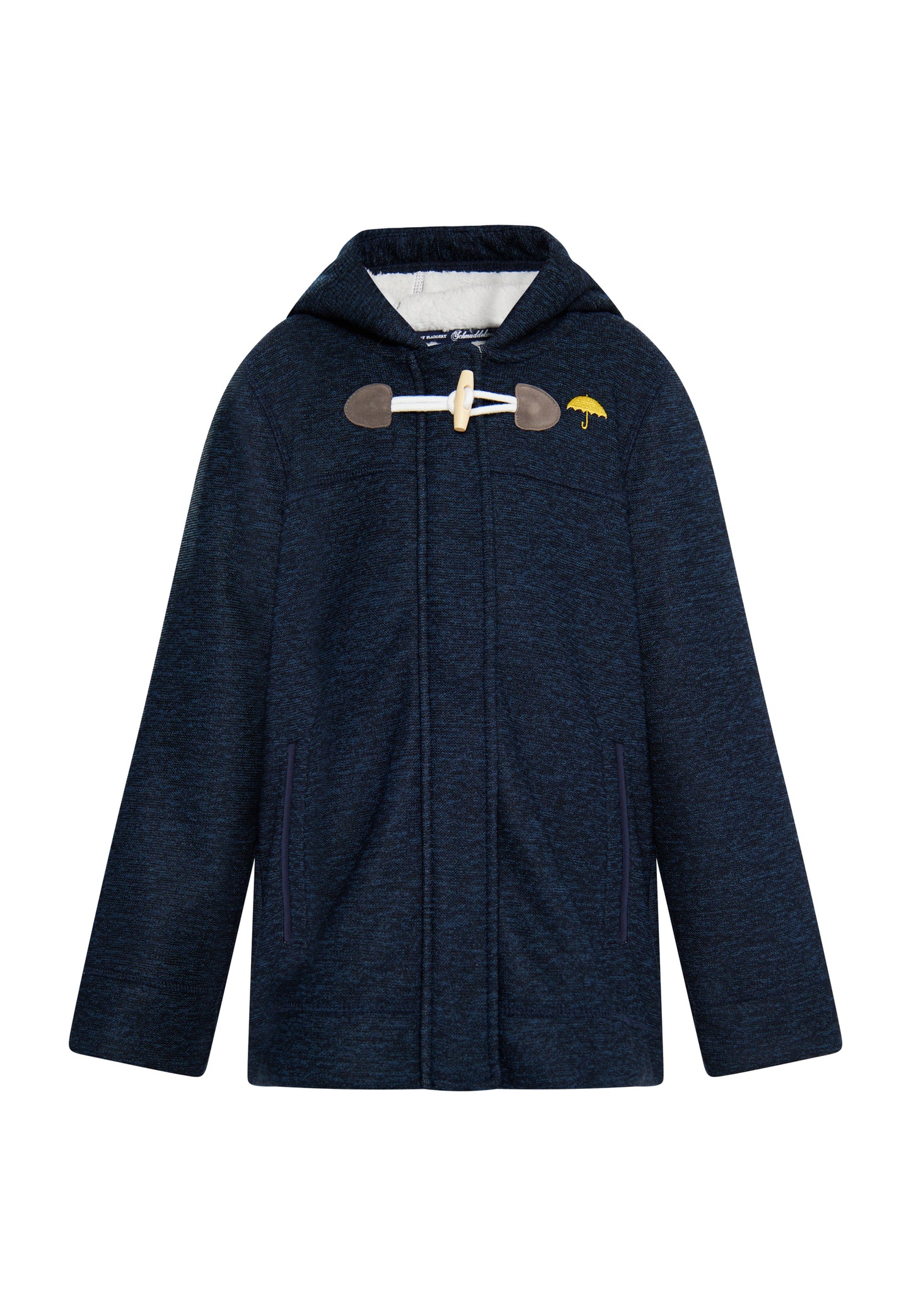 Strickfleece-Dufflecoat für Mädchen