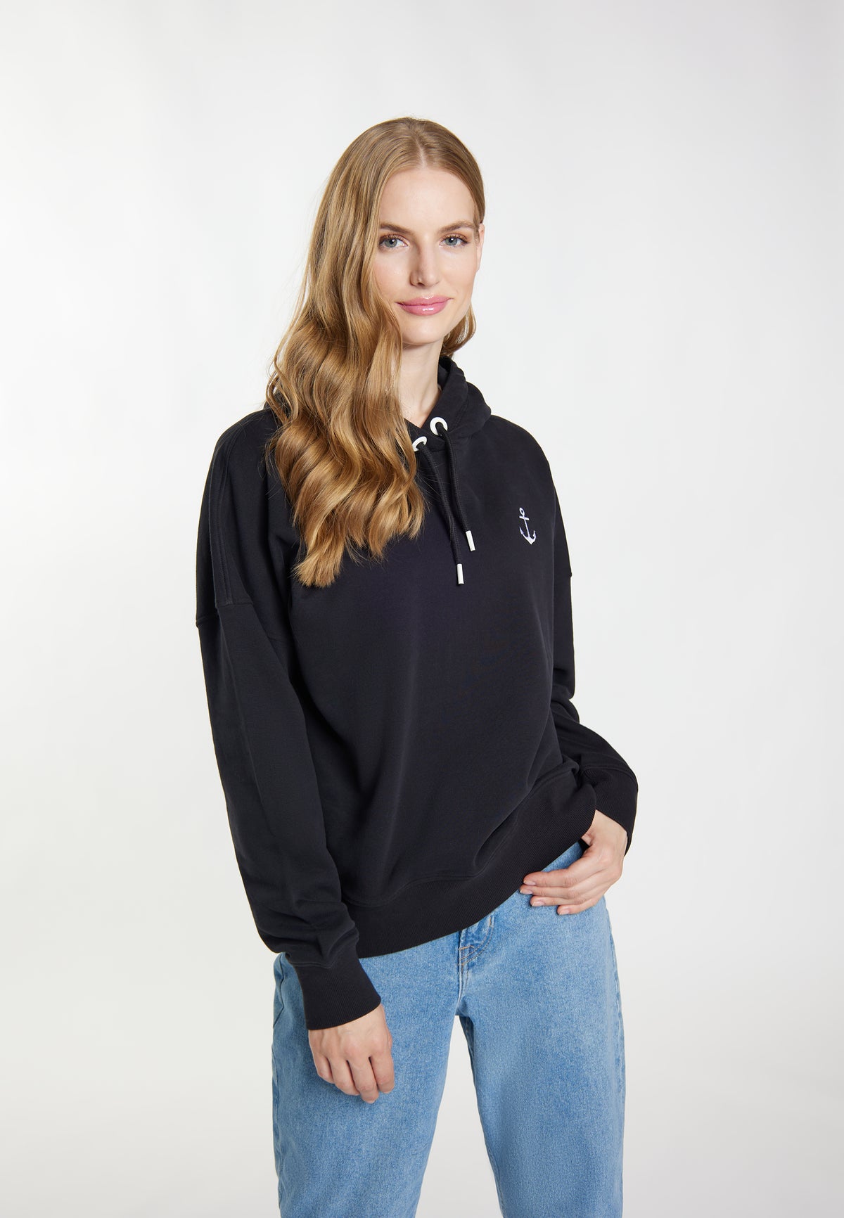 DreiMaster Maritim Kobiety Bluza z kapturem + torba zakupowa - ZESTAW