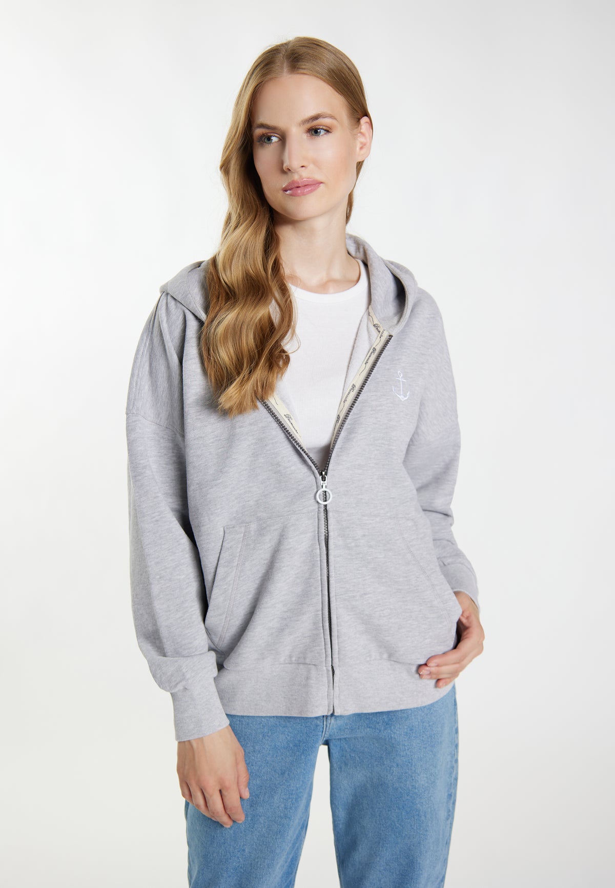 DreiMaster Maritim Damen-Kapuzenjacke + Einkaufstasche – SET
