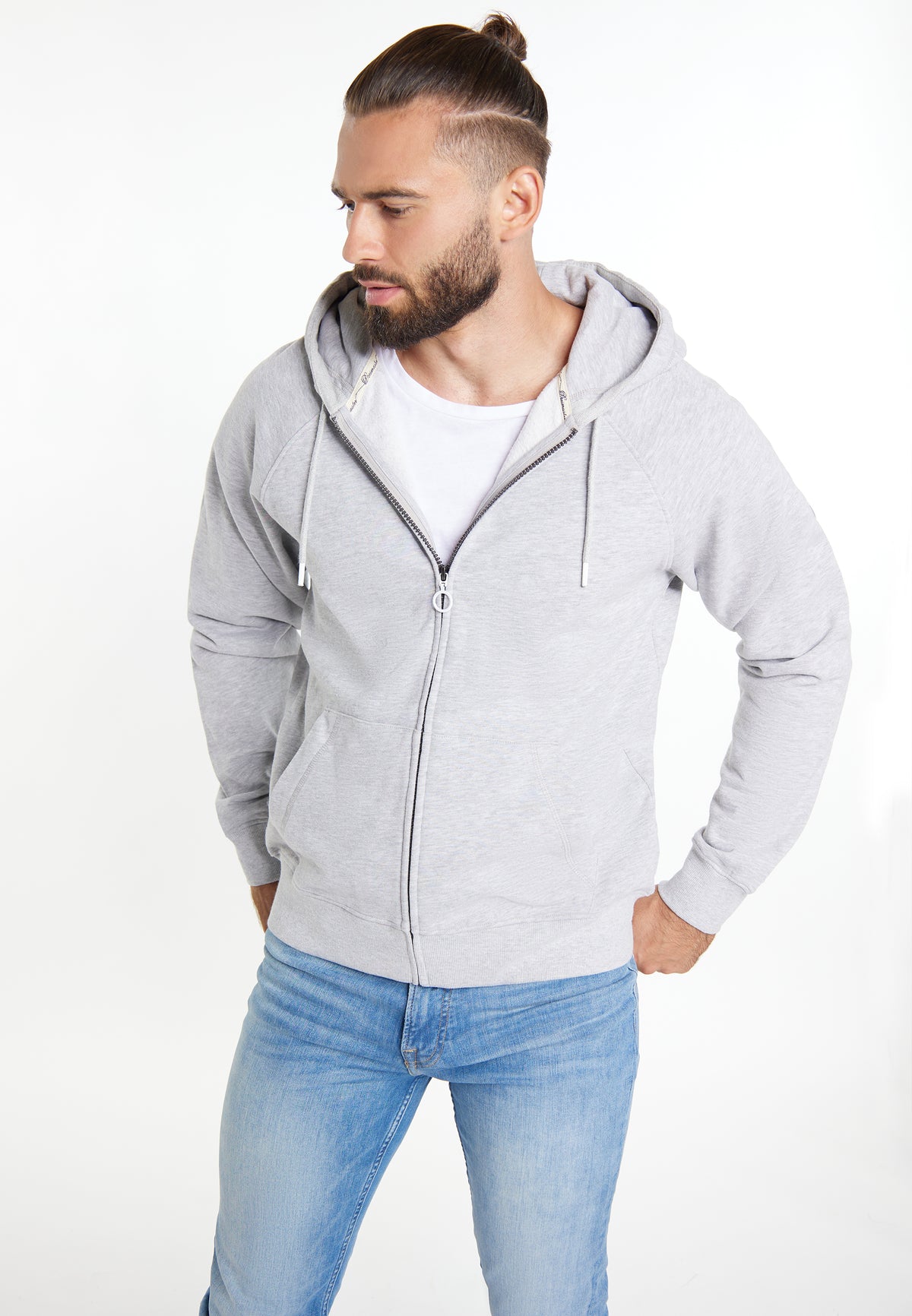 DreiMaster Maritim Herren-Sweatjacke + Einkaufstasche – SET