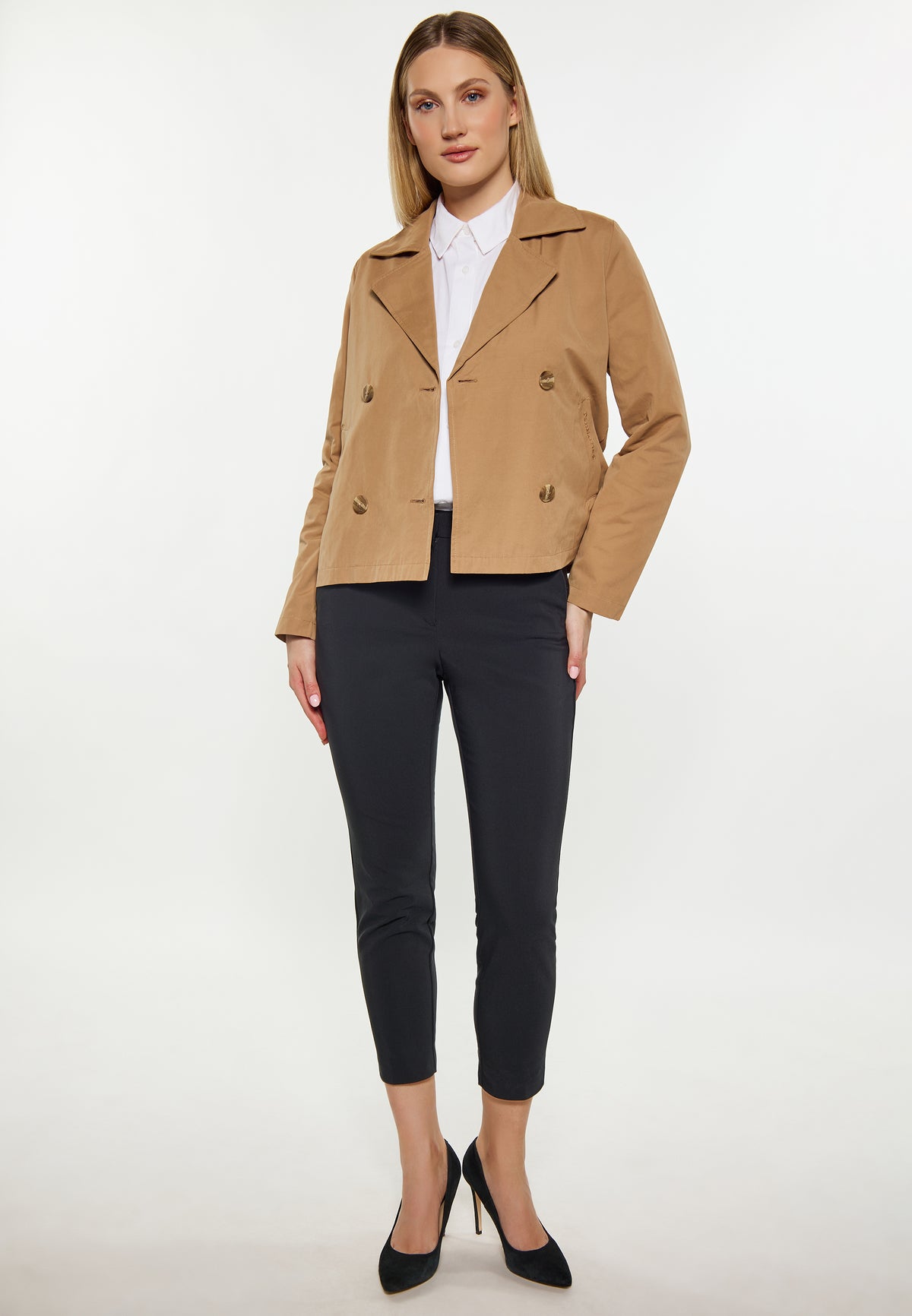 DreiMaster Klassik Kurze Trenchjacke