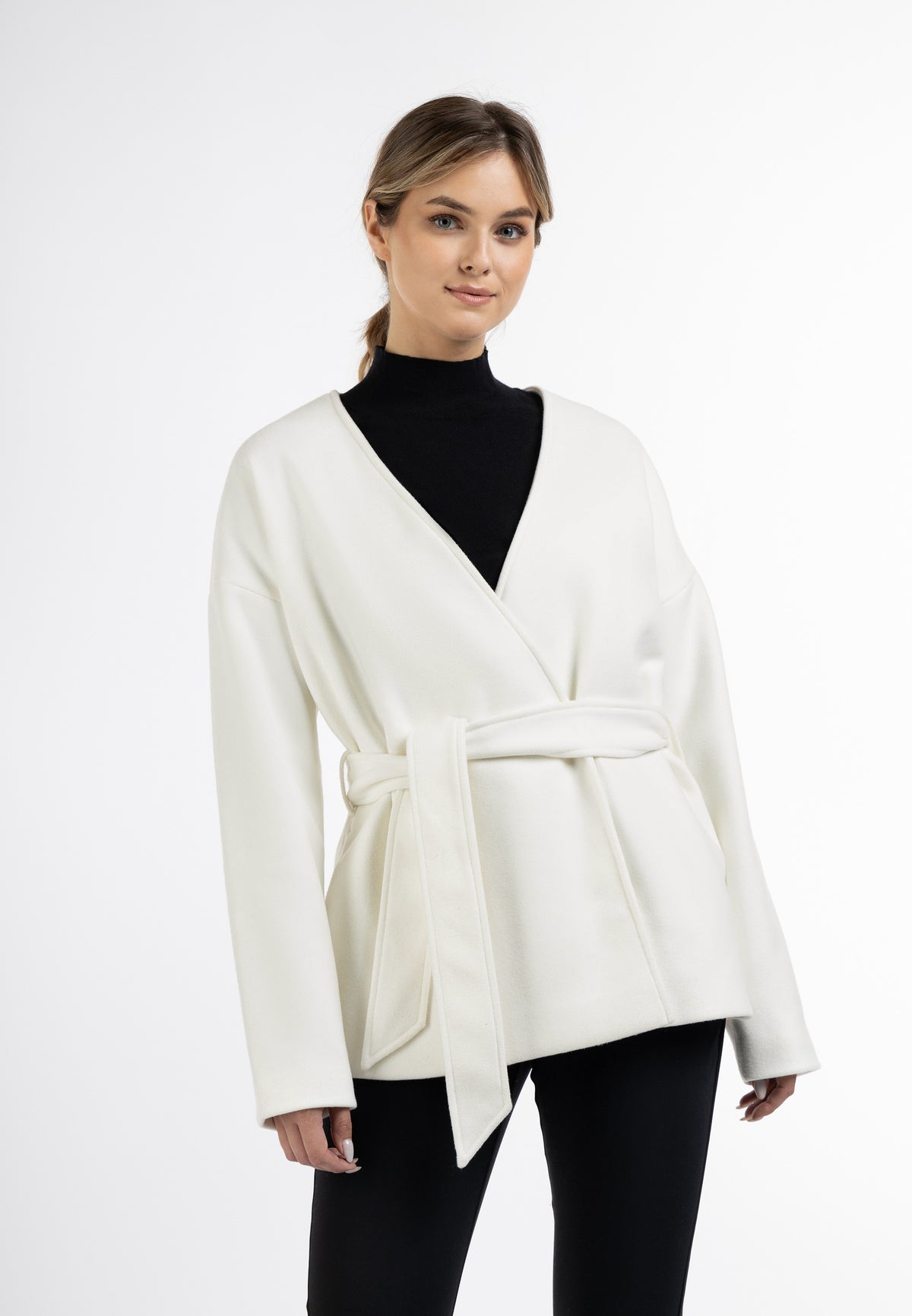 DreiMaster Klassik Women's Übergangsjacke aus Wollgemisch