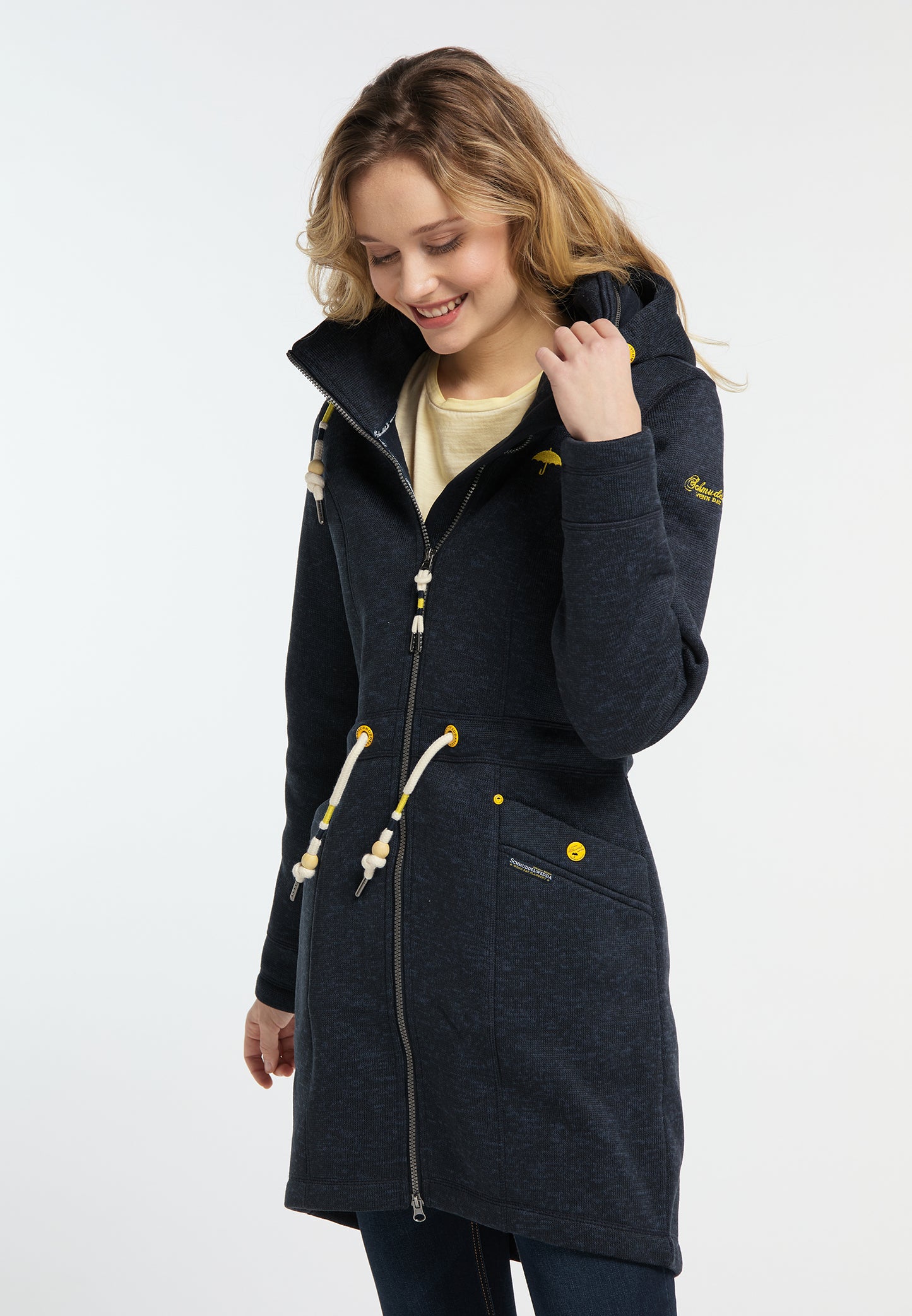 Schmuddelwedda Women's Strickfleecemantel
