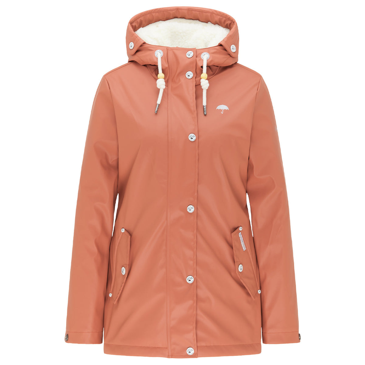 Schmuddelwedda Women's Regenjacke mit Teddyfutter
