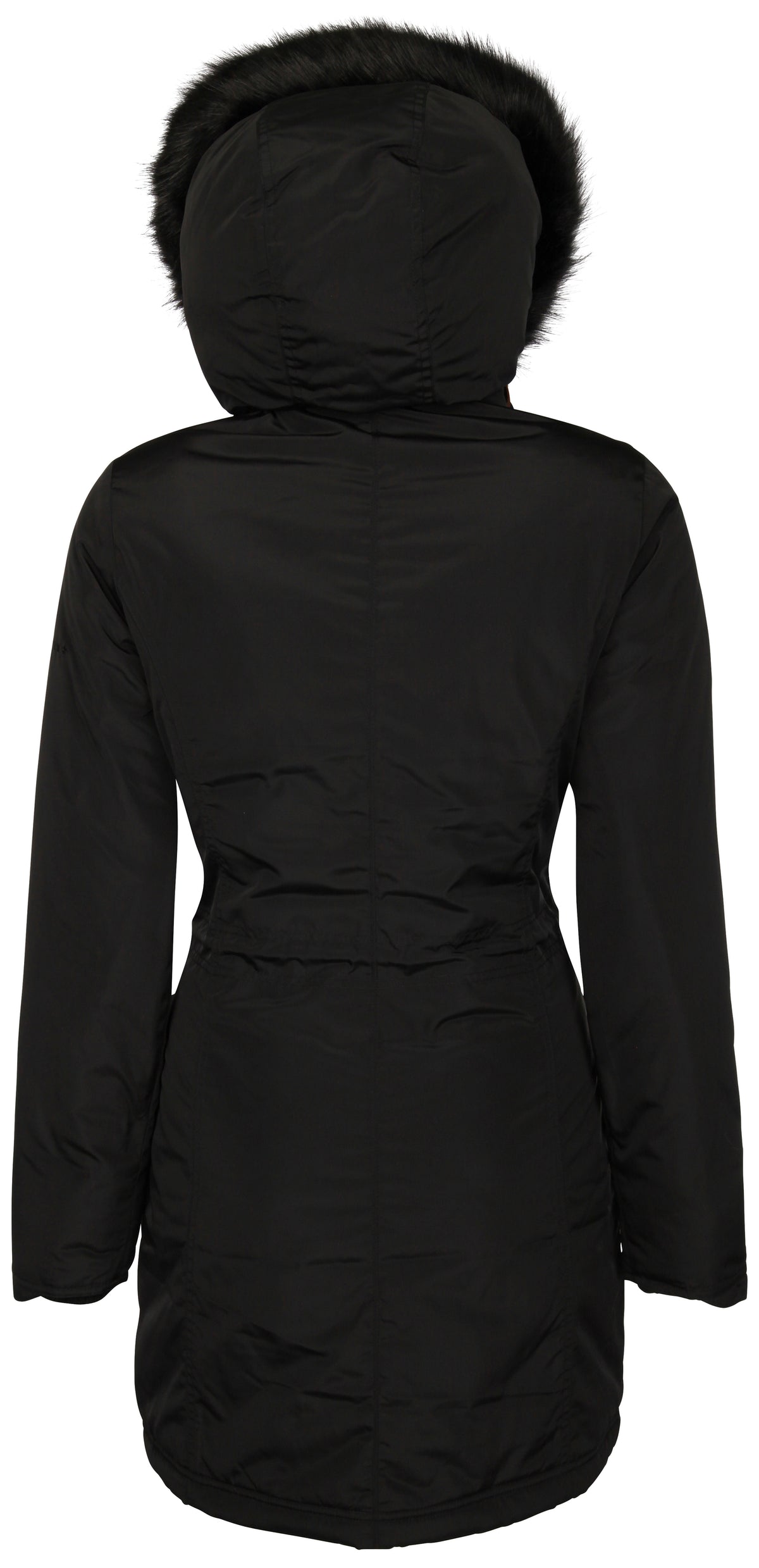 DreiMaster Women's Parka mit abnehmbarem Webpelzkragen + Kapuze