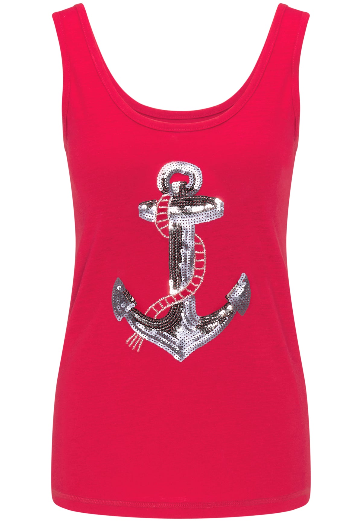 DreiMaster Maritim Women's Sommertop mit Paillettenmotiv