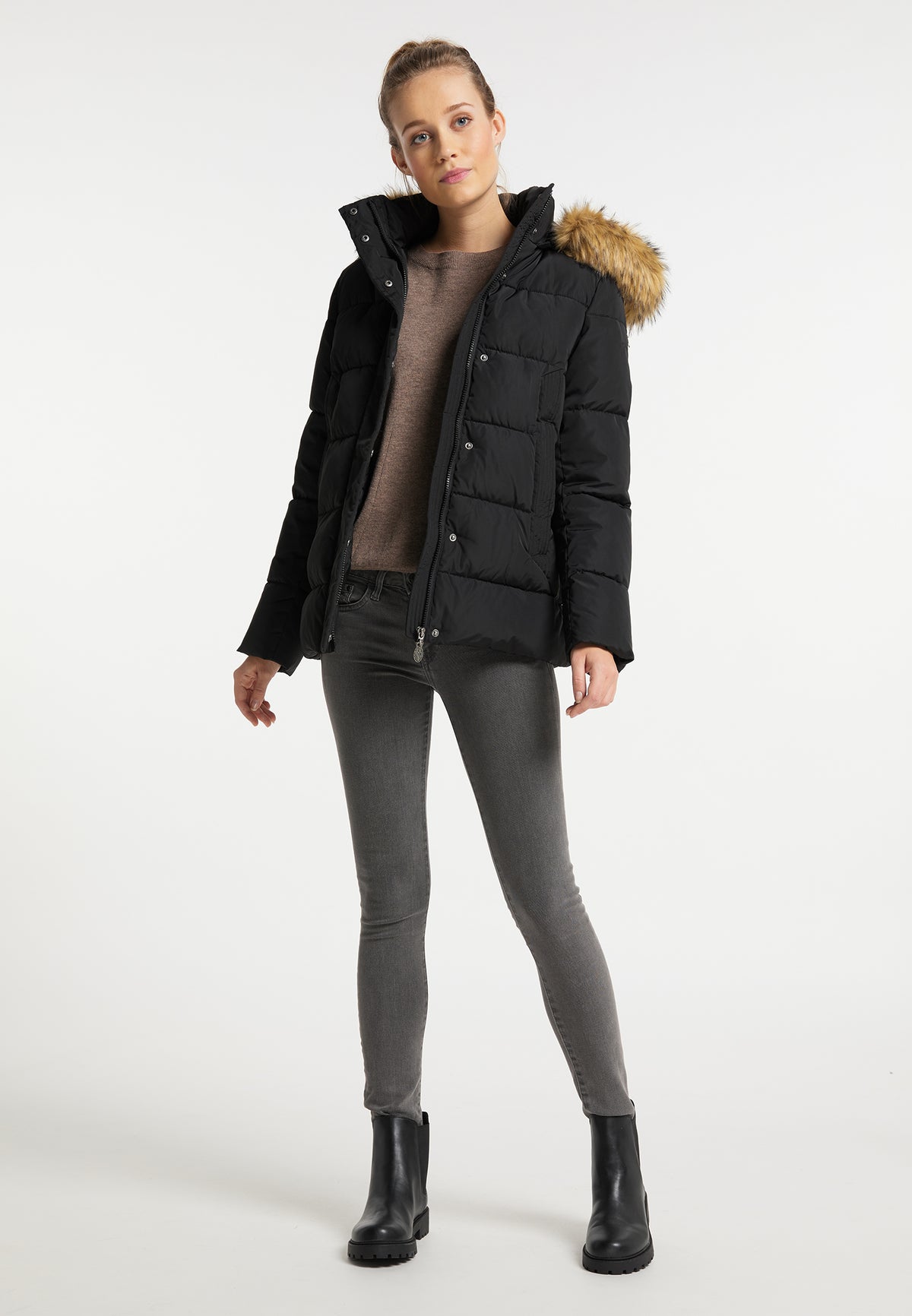 DreiMaster Klassik Damen wattierte Steppjacke