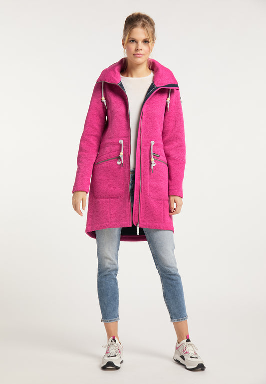 Schmuddelwedda Damen-Strickfleecemantel