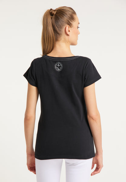 DreiMaster Vintage T-shirt damski z haftem
